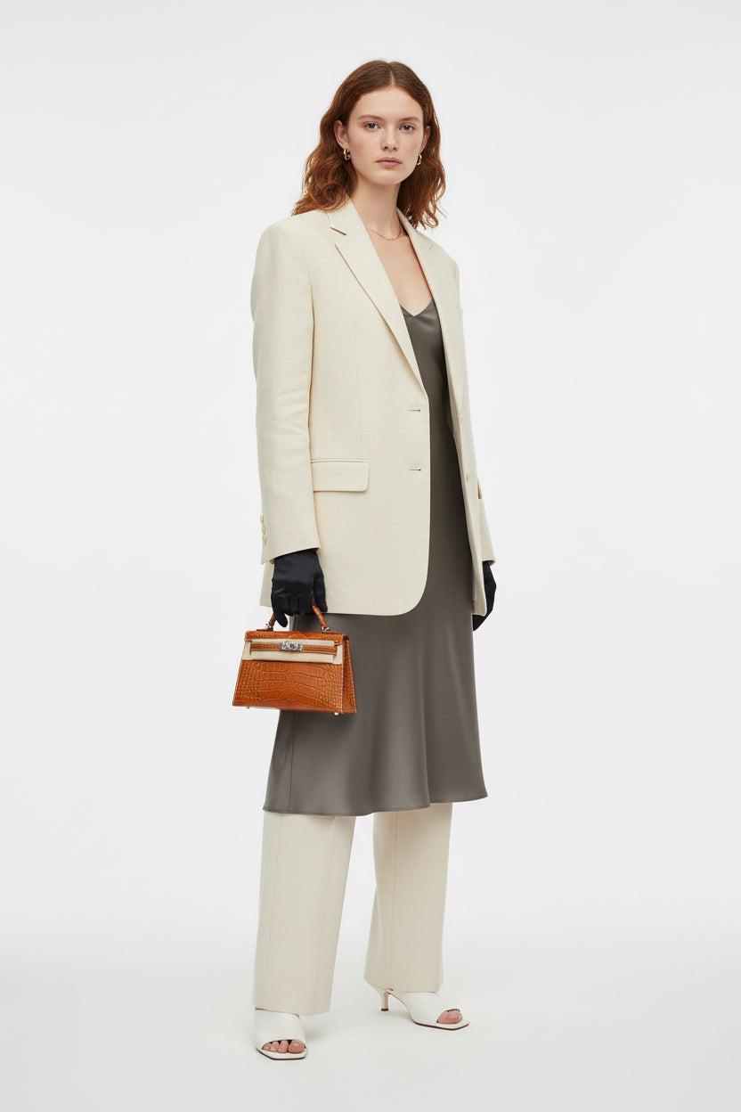 Hermès Kelly 20 Mini II Sellier Fauve Matte Alligator Mini Barenia Palladium Hardware