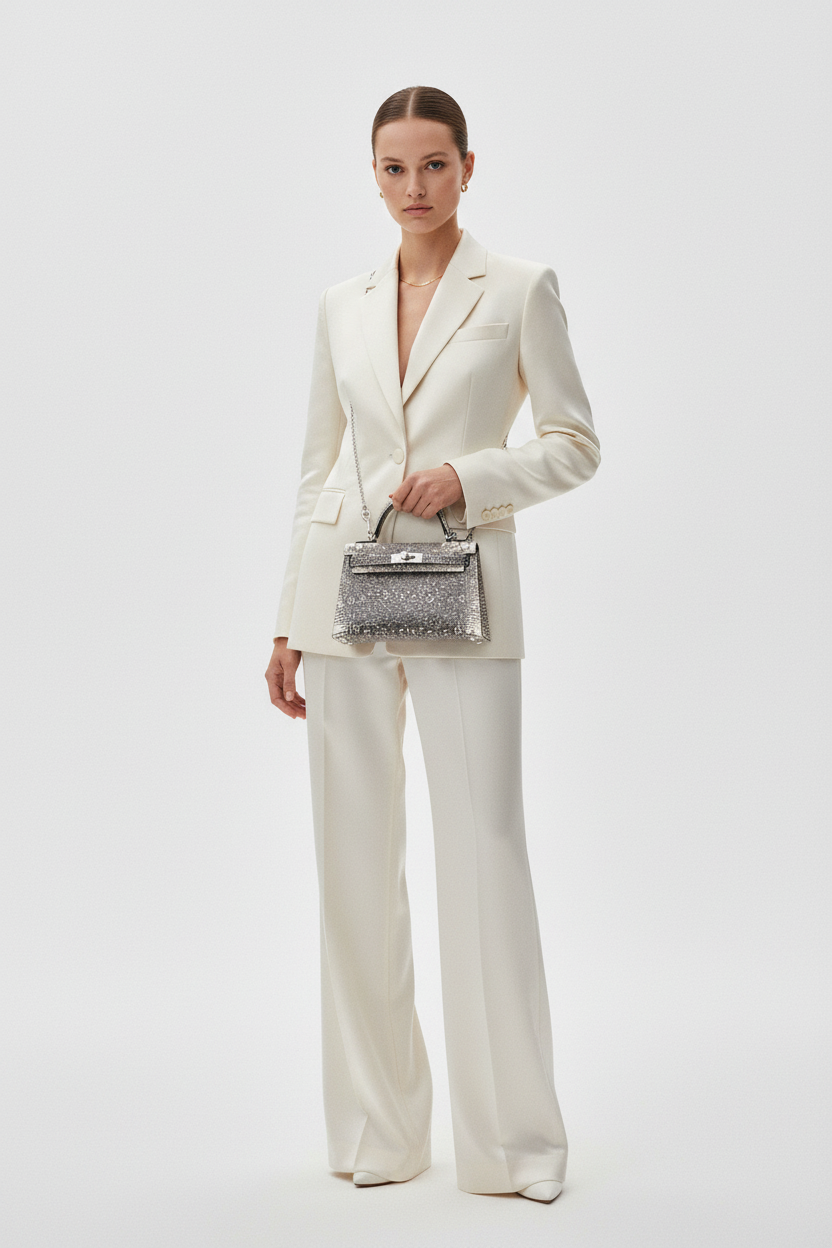 Hermès Kelly 20 Mini II Sellier Ombré Lizard Palladium Hardware