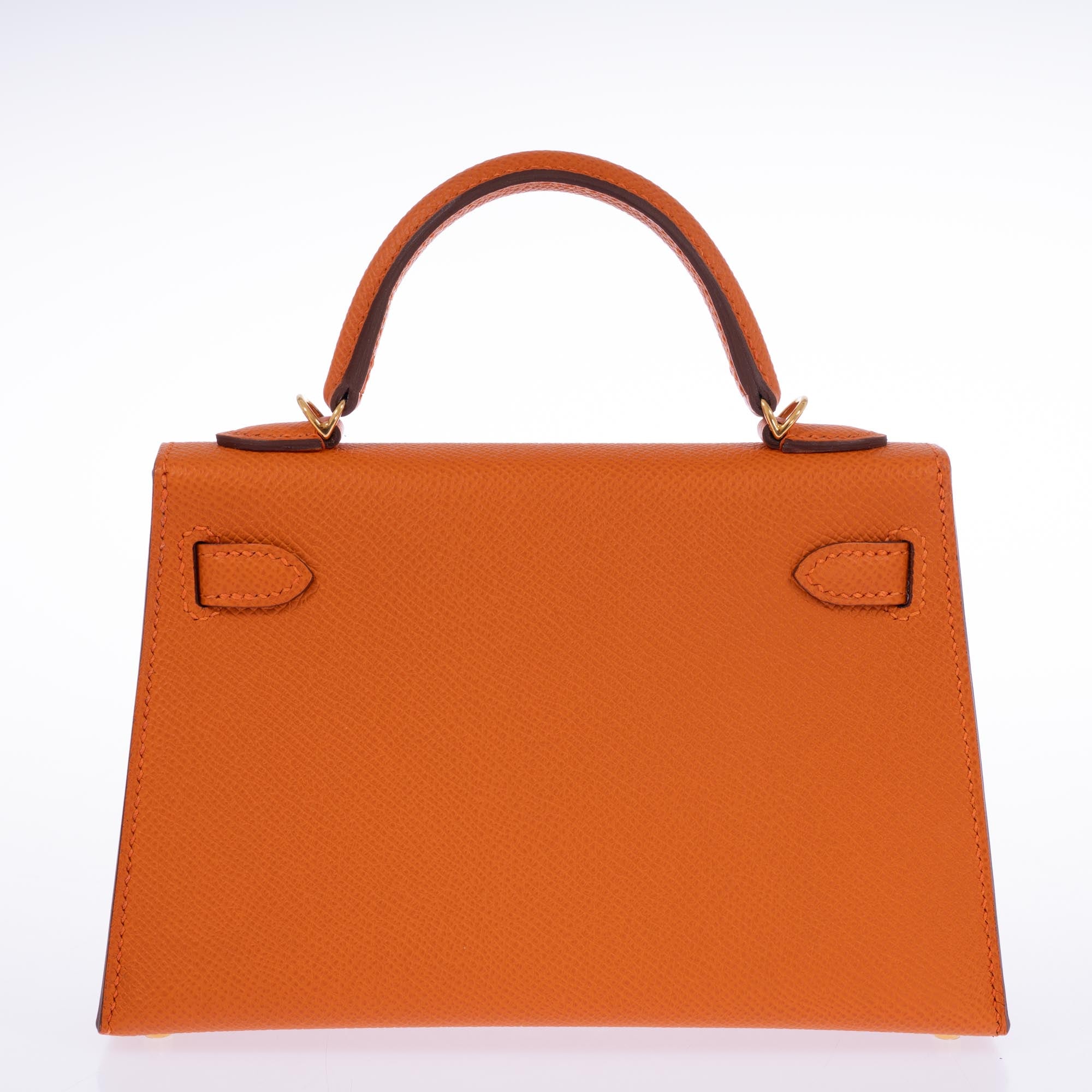 Hermès Kelly 20 Mini II Sellier Orange Epsom Gold Hardware