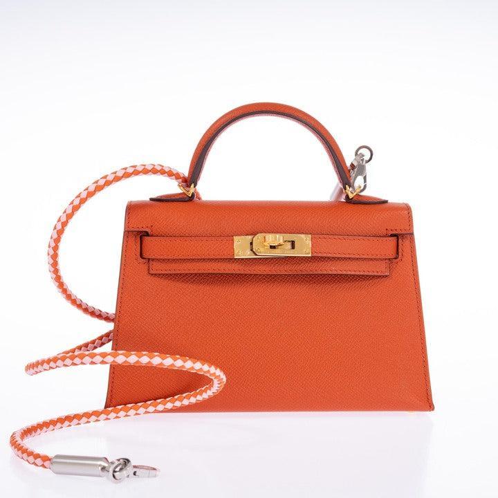 Hermès Kelly 20 Mini II Sellier Terre Battue Epsom Gold Hardware