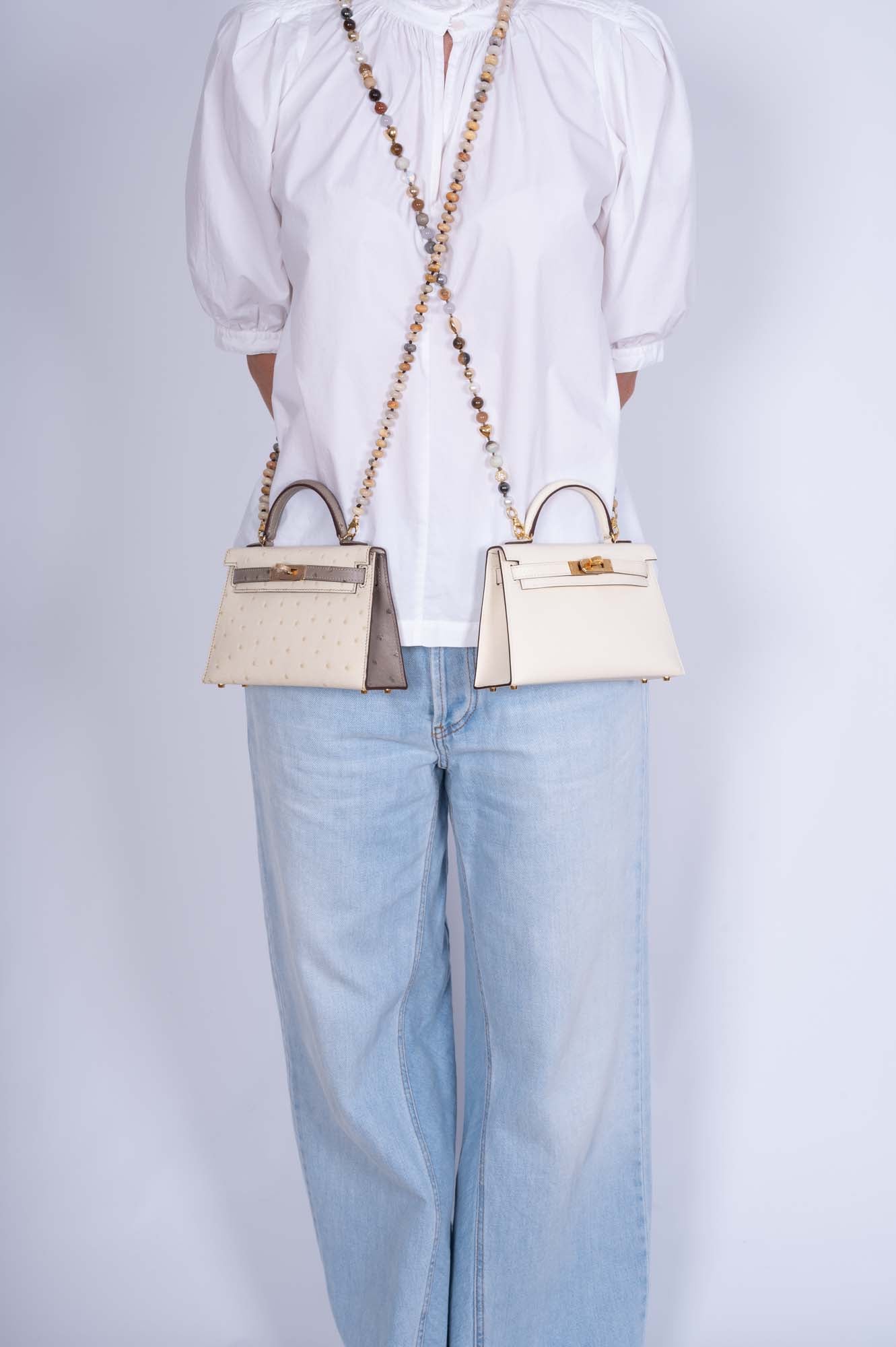 Hermès Kelly 20 Mini Sellier Nata Epsom Gold Hardware