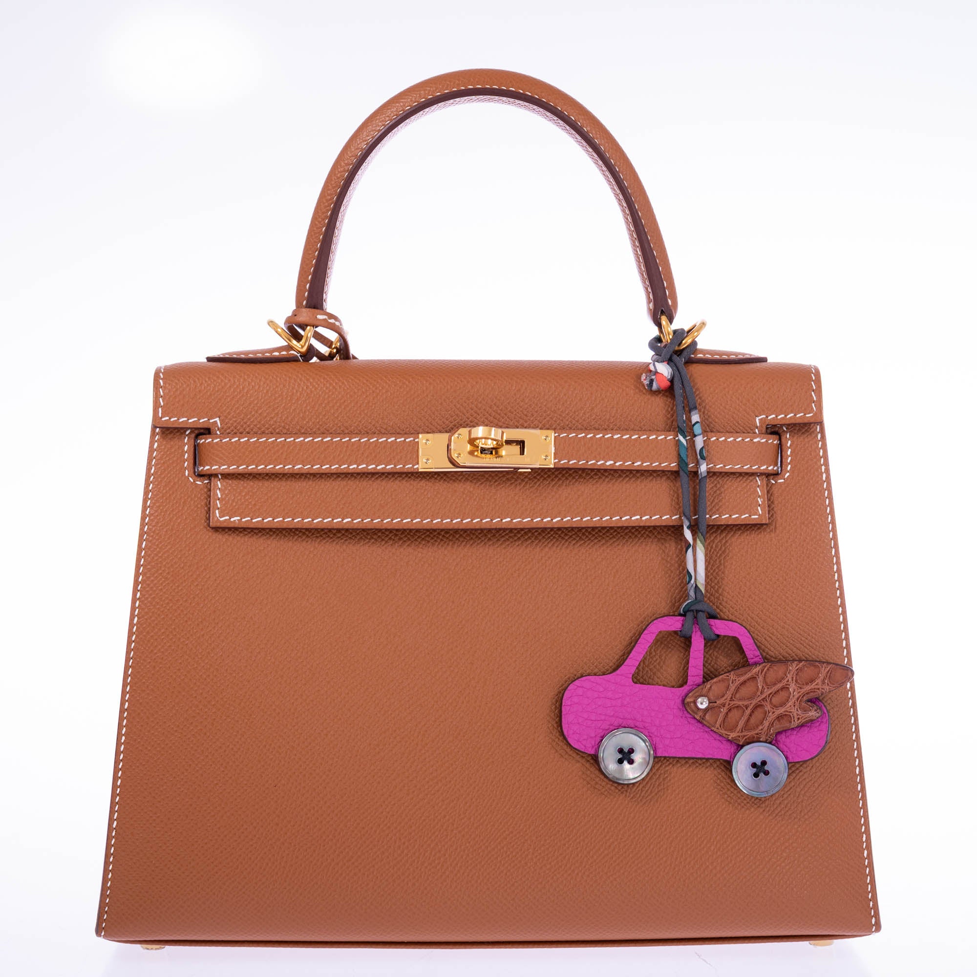 Hermès Kelly 25 Sellier Gold Epsom Gold Hardware