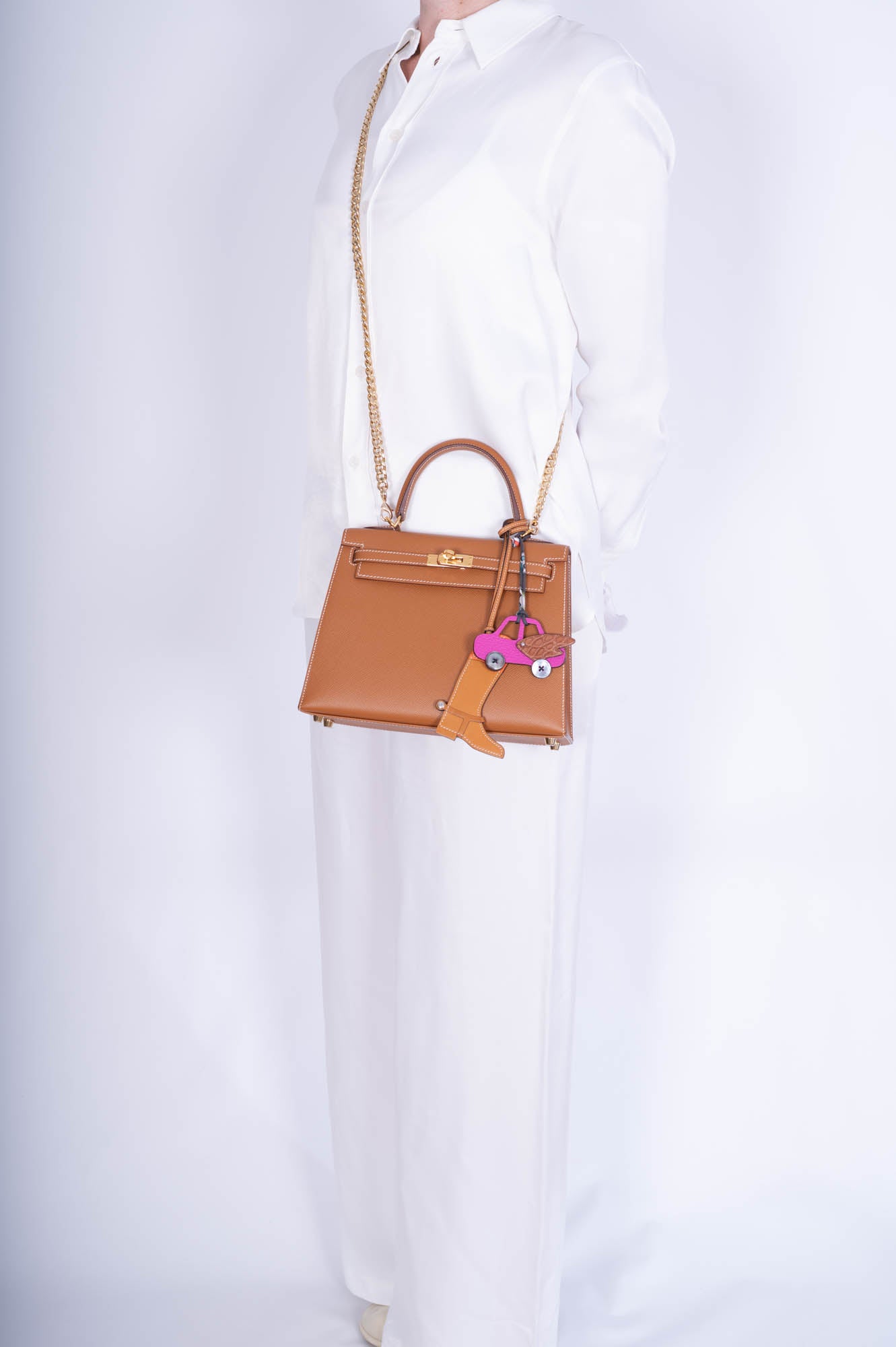 Hermès Kelly 25 Sellier Gold Epsom Gold Hardware