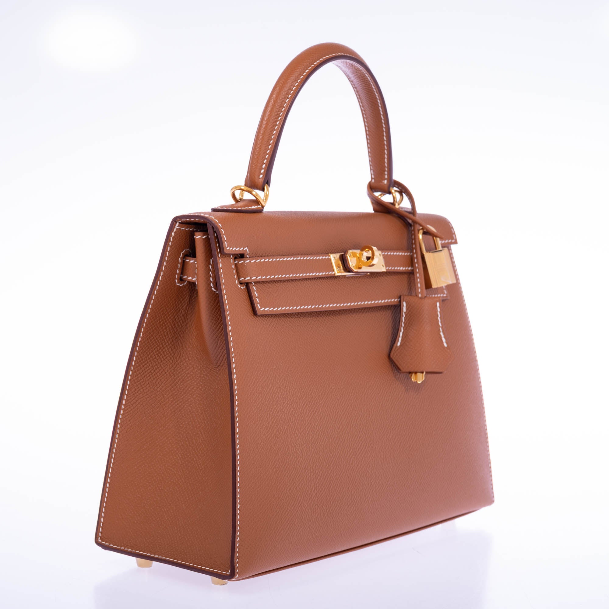 Hermès Kelly 25 Sellier Gold Epsom Gold Hardware