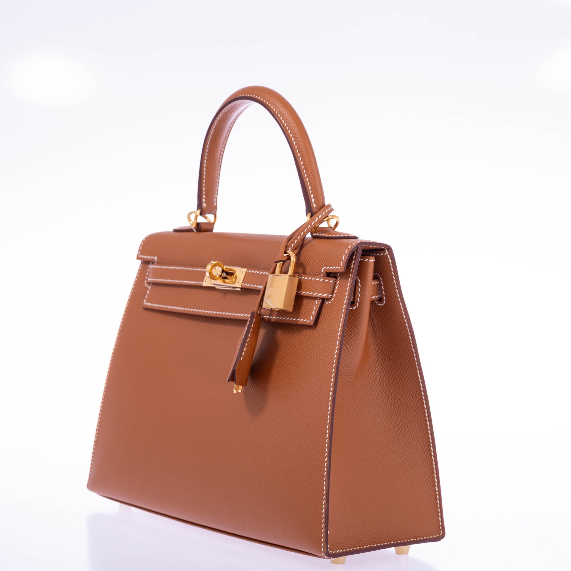 Hermès Kelly 25 Sellier Gold Epsom Gold Hardware