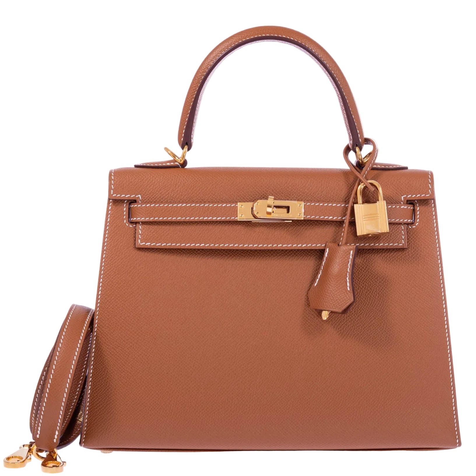 Hermès Kelly 25 Sellier Gold Epsom Gold Hardware