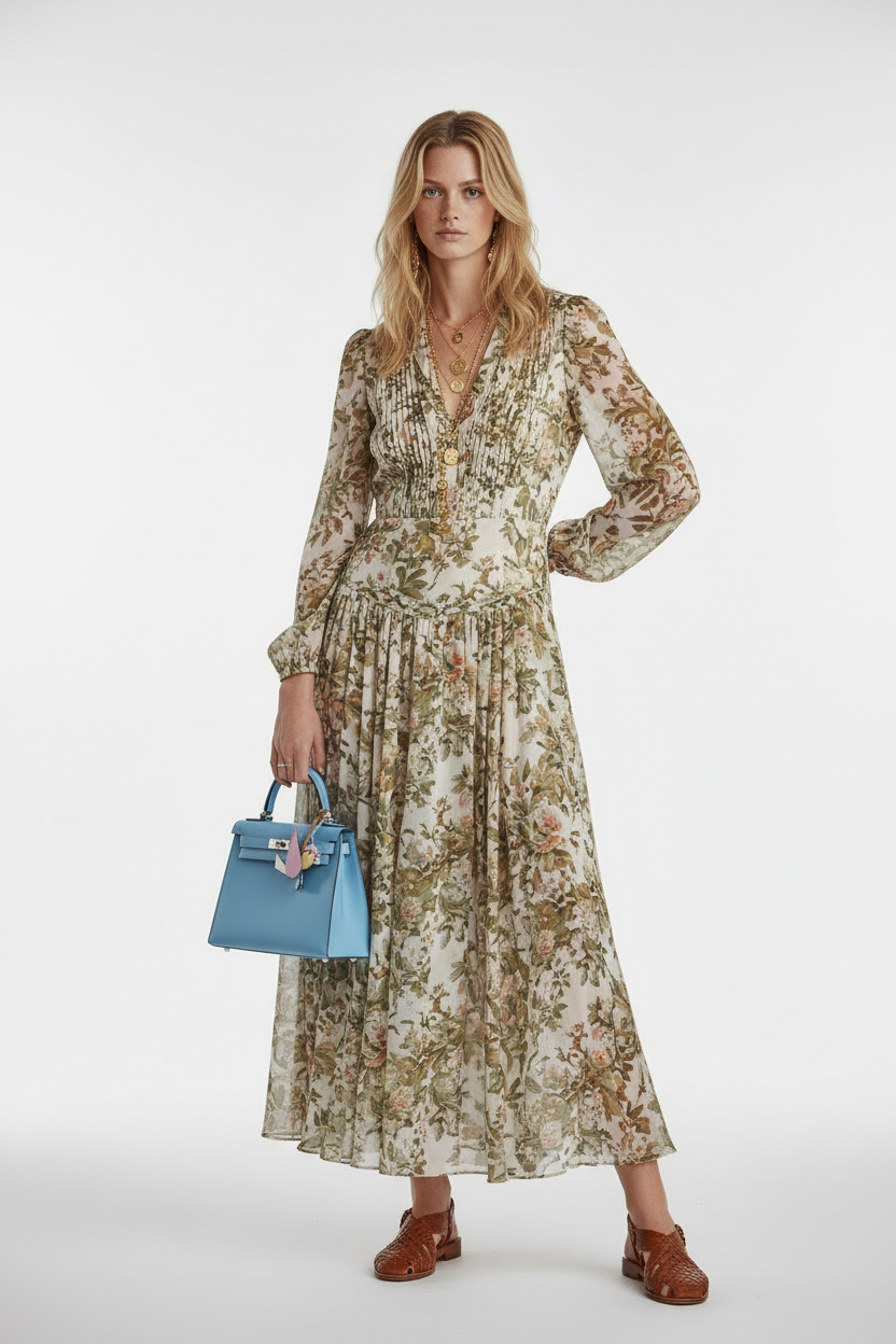 Hermès Kelly 28 Sellier Bleu Celeste Epsom Palladium Hardware