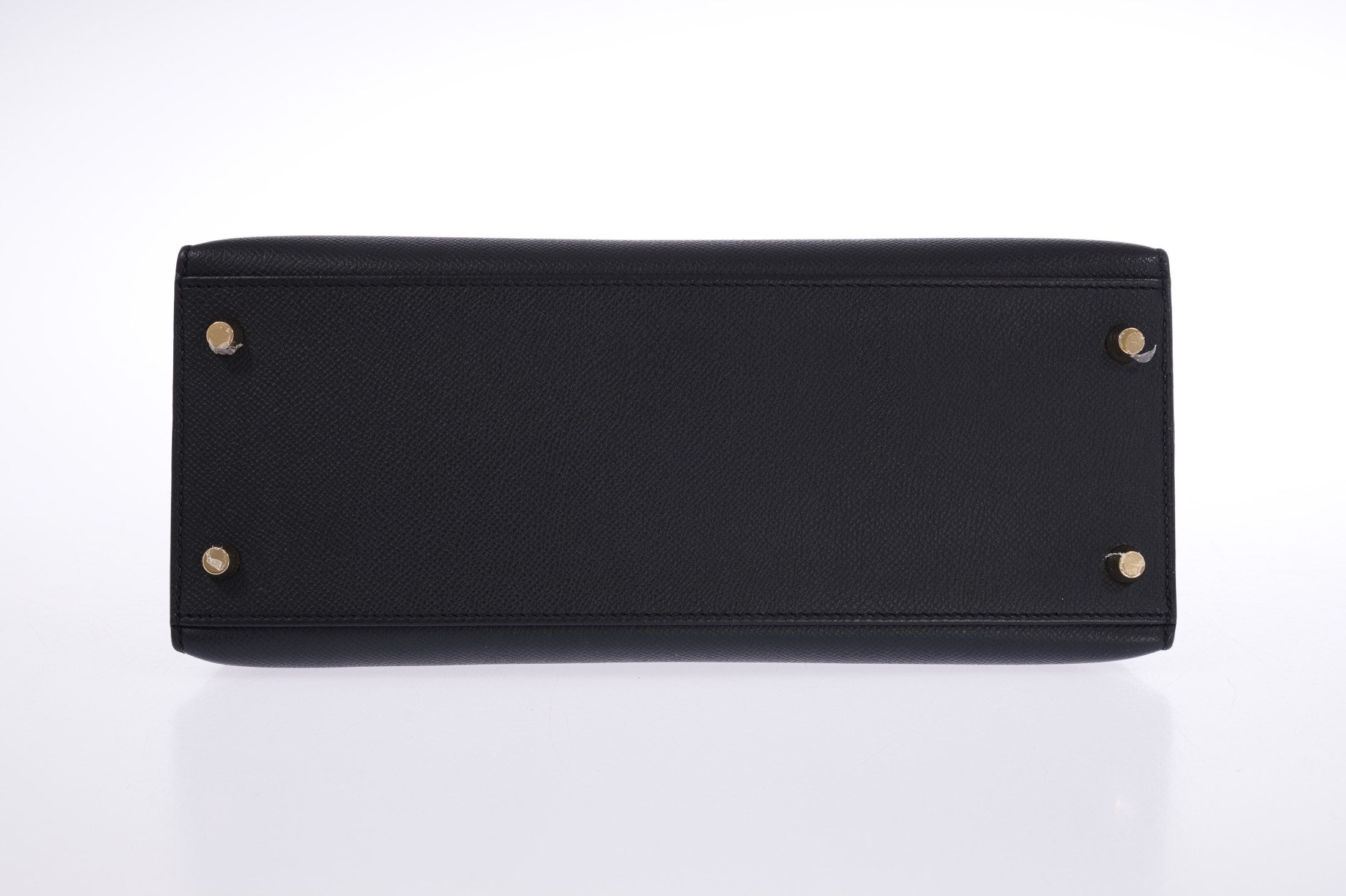 Hermès Kelly 28 Sellier Noir Epsom Gold Hardware