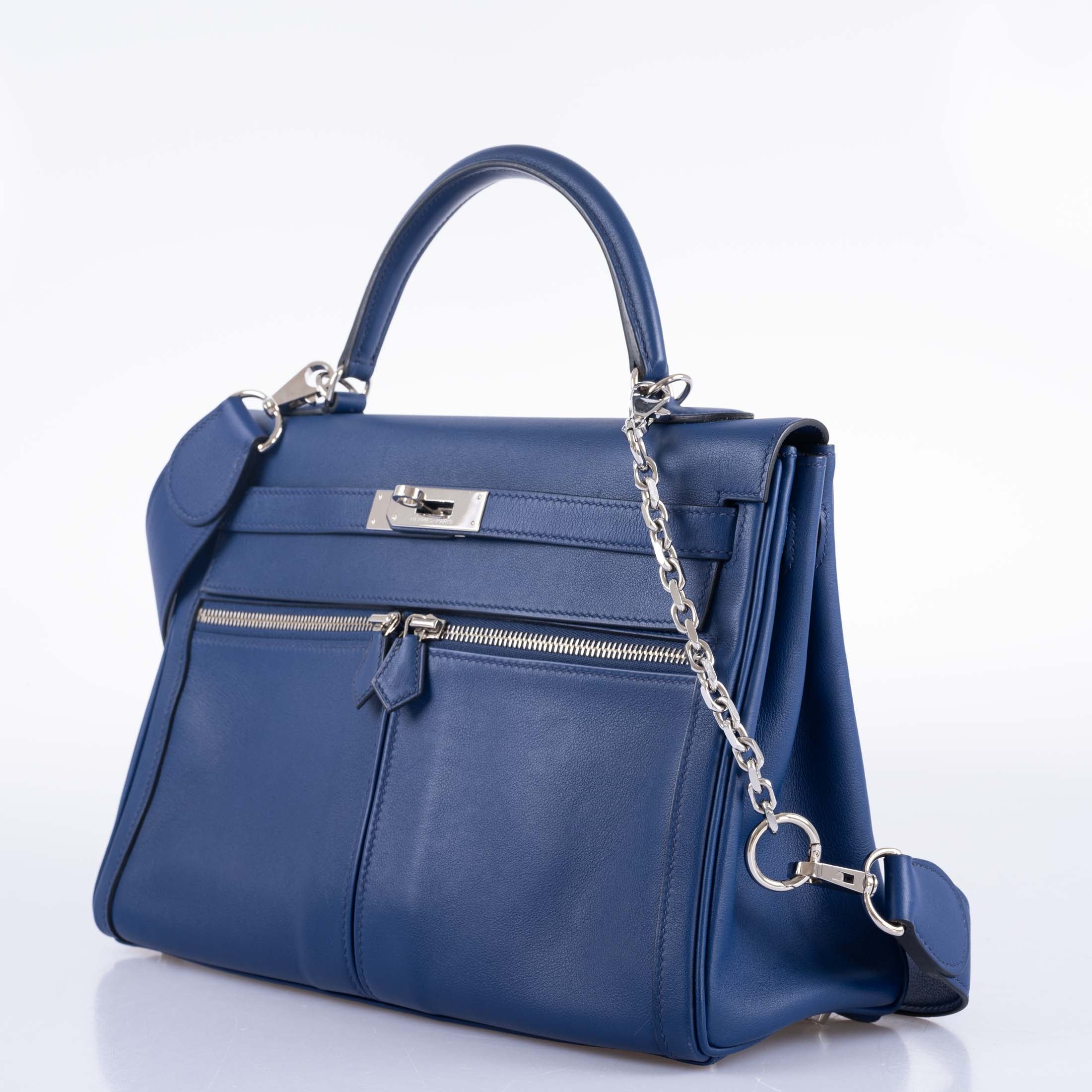 Hermès Kelly 32 HSS Lakis Bleu Saphir Swift Palladium Hardware