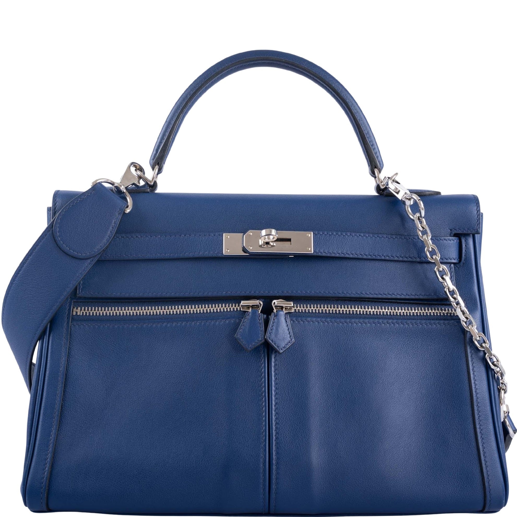 Hermès Kelly 32 HSS Lakis Bleu Saphir Swift Palladium Hardware