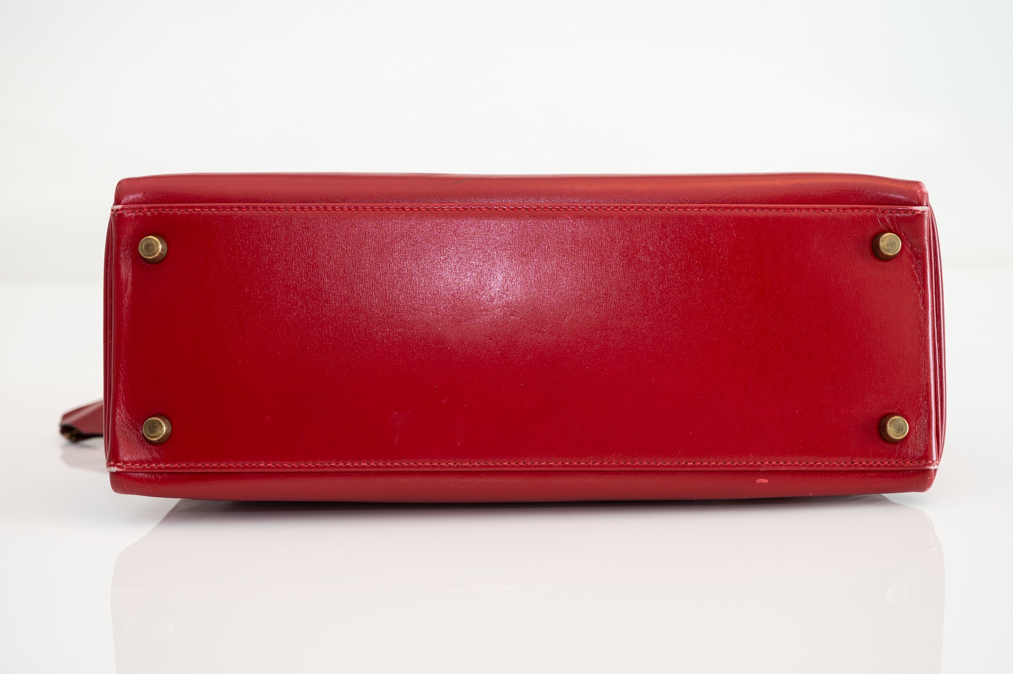 Hermès Kelly 32 Retourne Rouge Vif Box Calf Gold Hardware