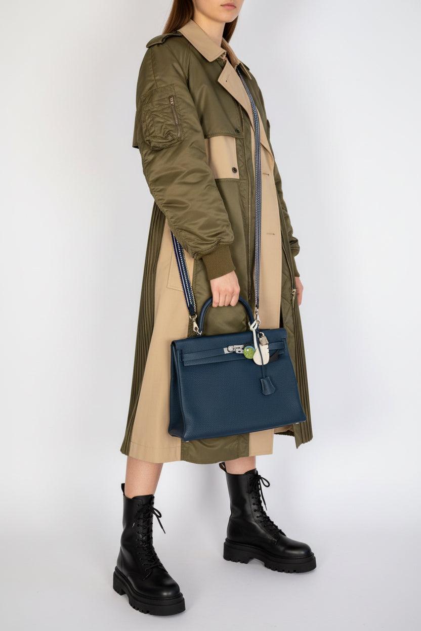 Hermès Kelly 35 Retourne Bleu Orage Togo Palladium Hardware