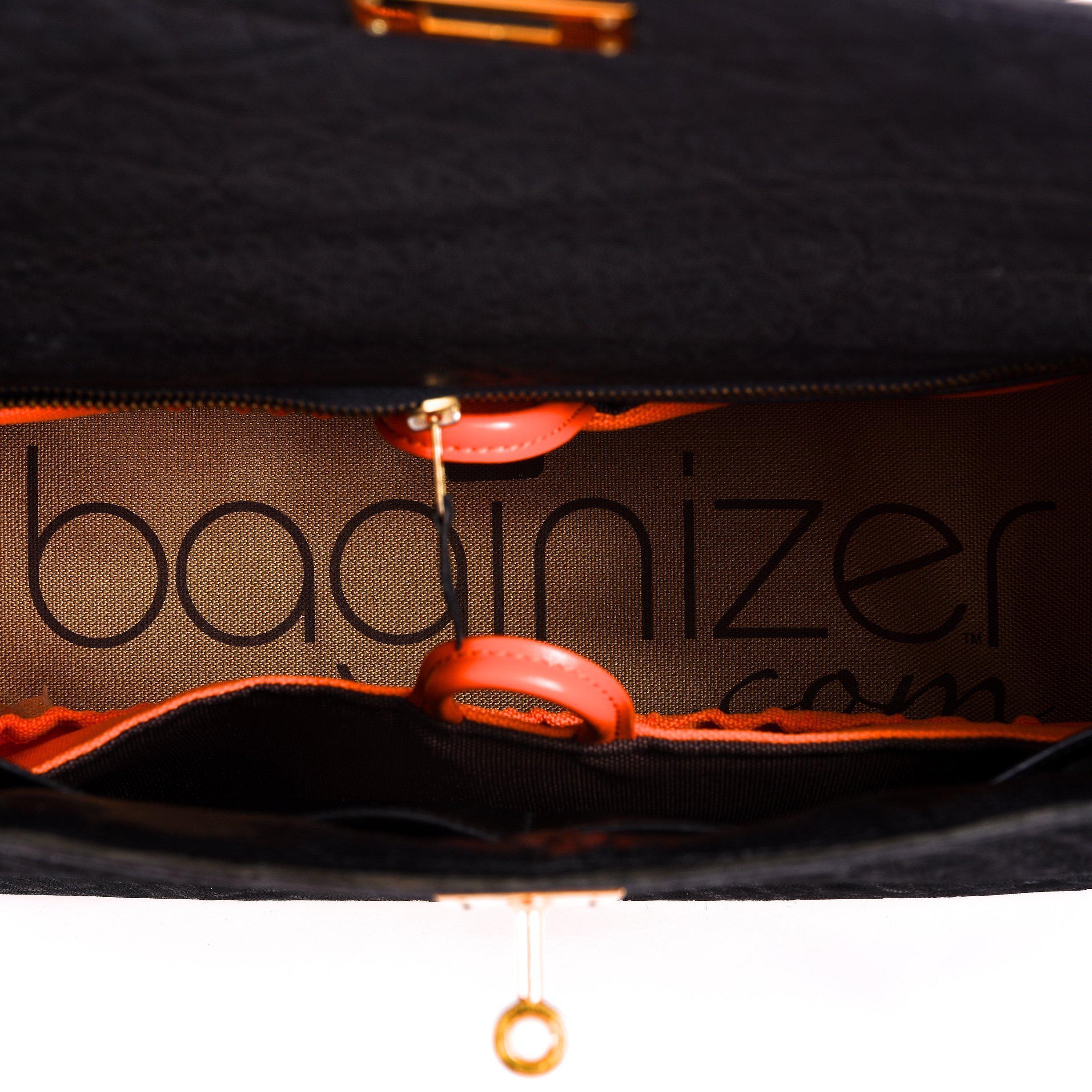 Hermès Kelly 35 Sellier Black Elephant Hide Gold Hardware