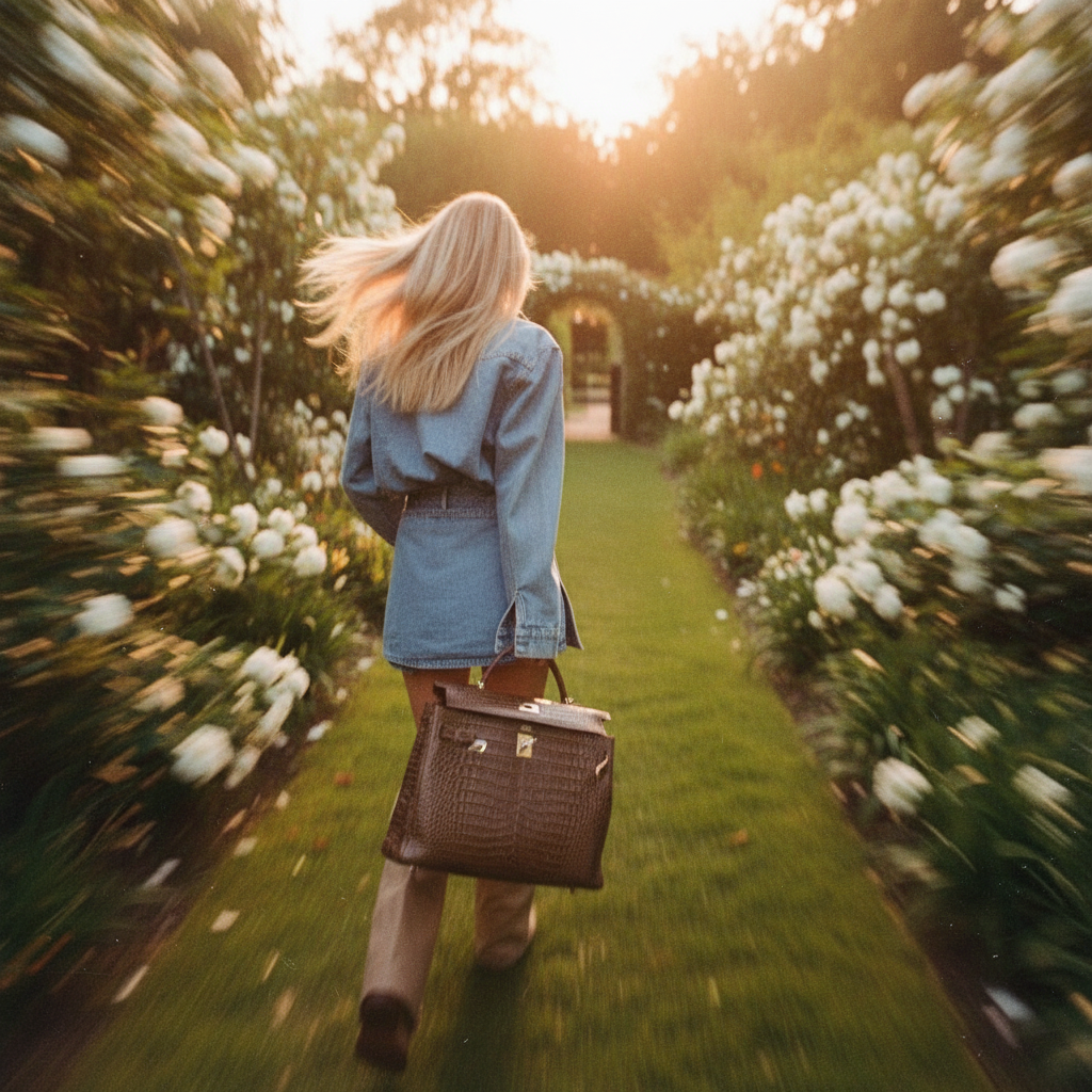 Hermès Kelly 40 Retourne Gris Elephant Matte Porosus Crocodile Palladium Hardware