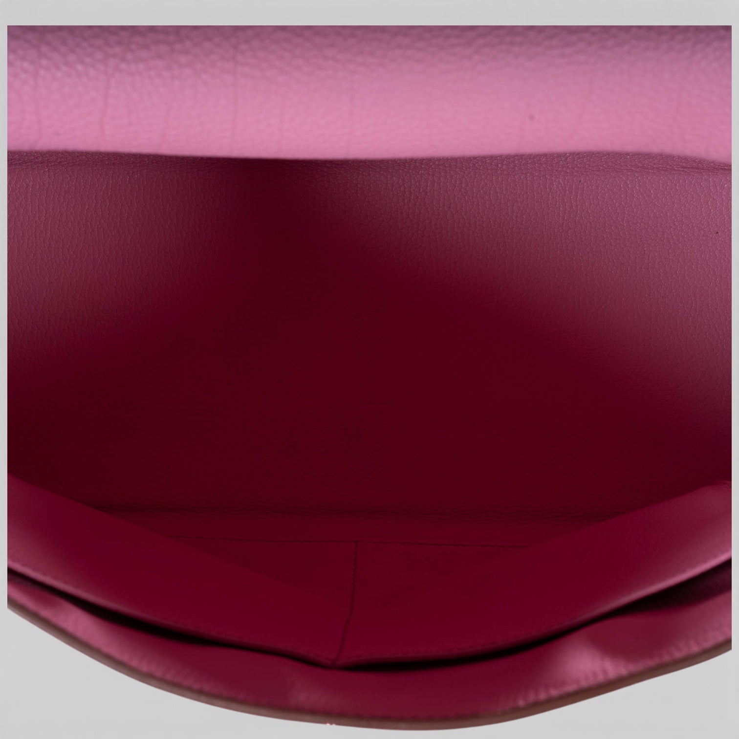 Hermès Kelly 40 Retourne Rose Sakura Clemence Palladium Hardware