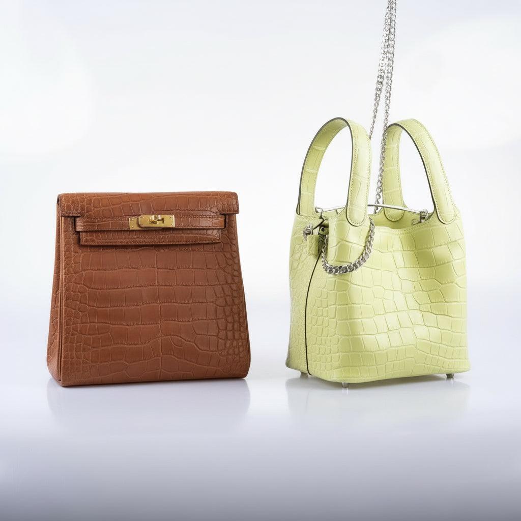 Hermès Kelly Ado II 22 Matte Gold Alligator Gold Hardware