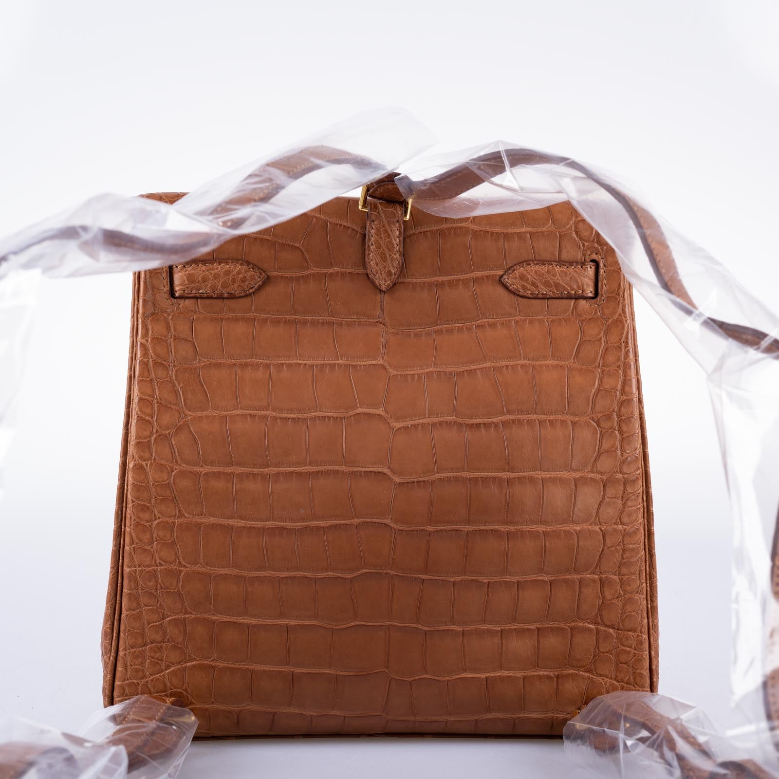 Hermès Kelly Ado II 22 Matte Gold Alligator Gold Hardware