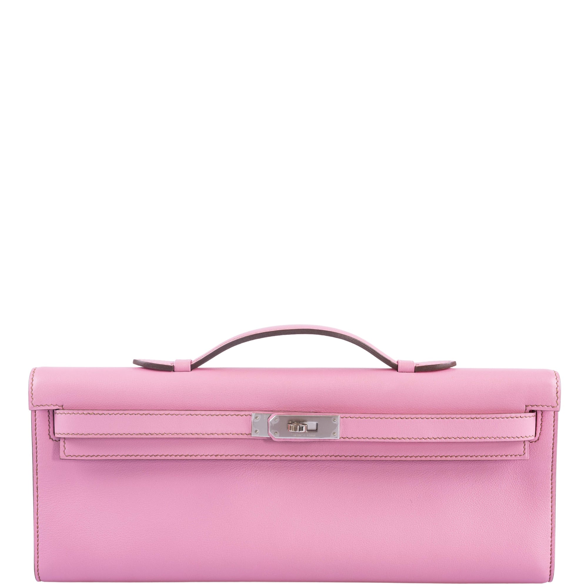 Hermès Kelly Cut Bubblegum 5P Pink Swift Palladium Hardware