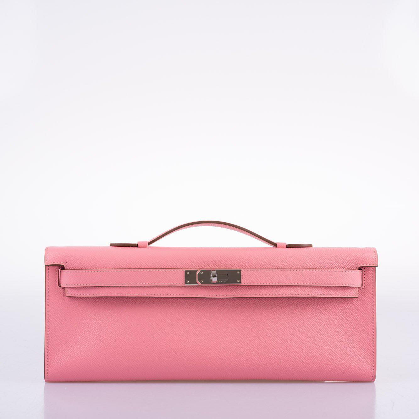 Hermès Kelly Cut Rose Confetti Epsom leather Palladium Hardware