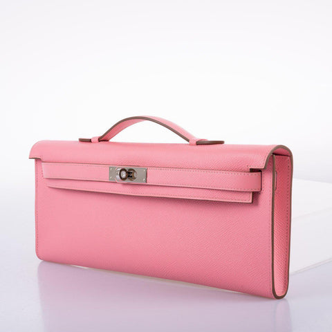 Hermès Kelly Cut Rose Confetti Epsom leather Palladium Hardware