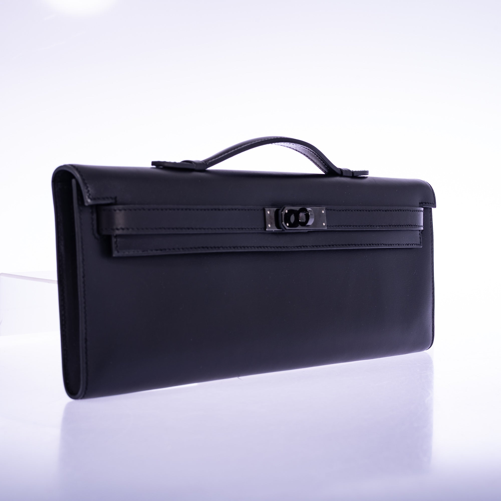 Hermès Kelly Cut So Black Noir Box PVD Hardware