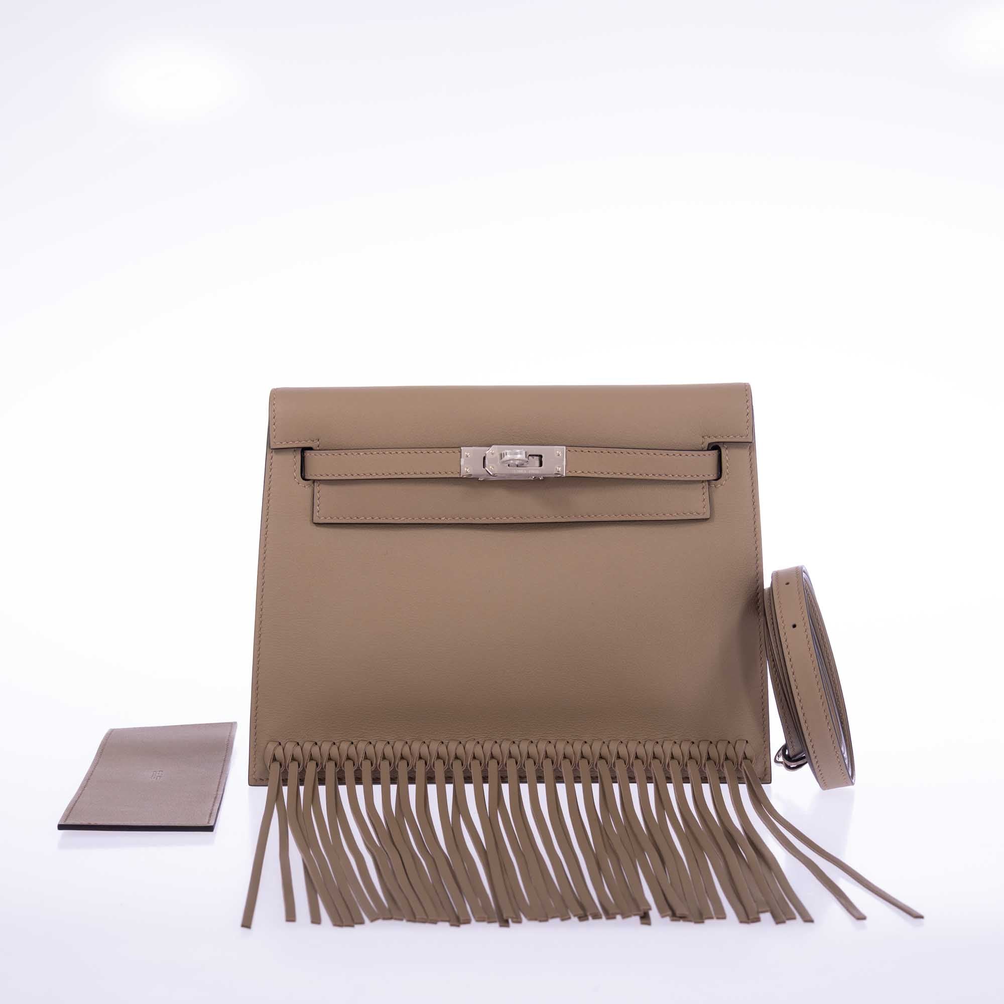 Hermès Kelly Danse Fringe Marfa Swift Palladium Hardware