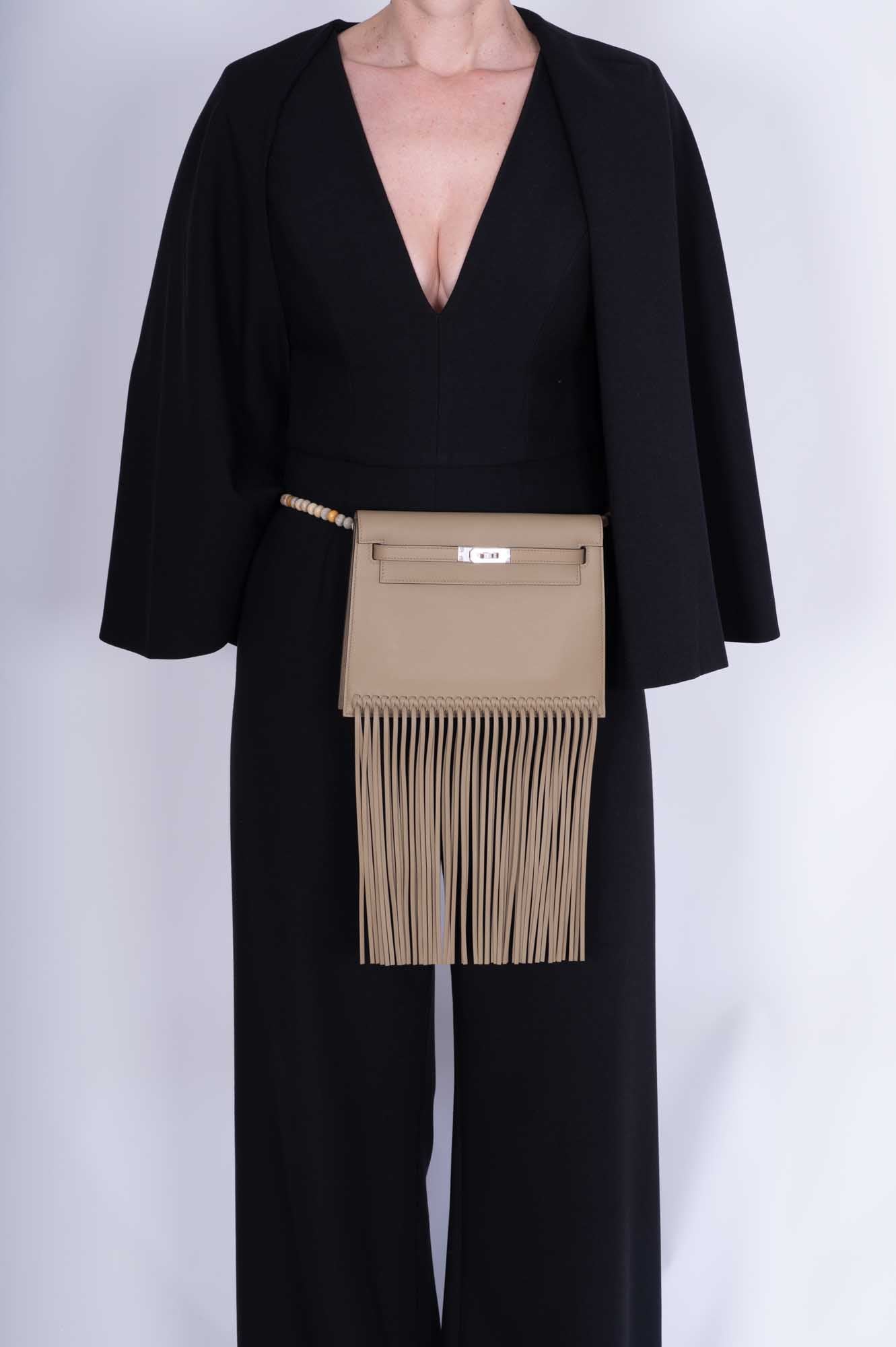 Hermès Kelly Danse Fringe Marfa Swift Palladium Hardware