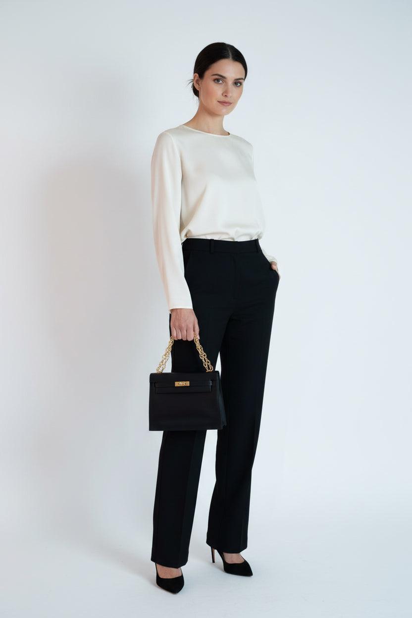 Hermès Kelly Danse II Noir Volupto Gold Hardware