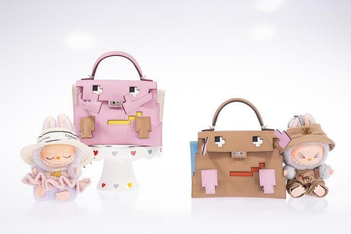 Hermès Kelly Doll "Picto" Quelle Idole Mauve Sylvestre, Lime, Nata & Chai Epsom Palladium Hardware