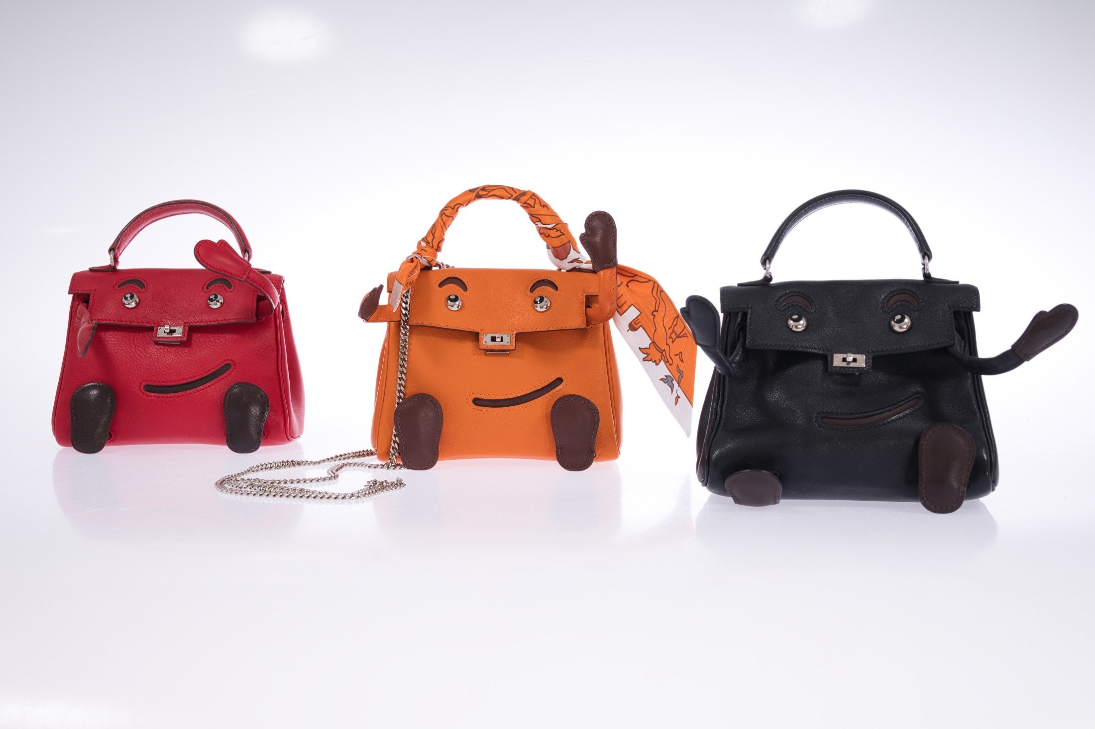Hermès Kelly Doll Quelle Idole Orange H Gulliver Palladium Hardware