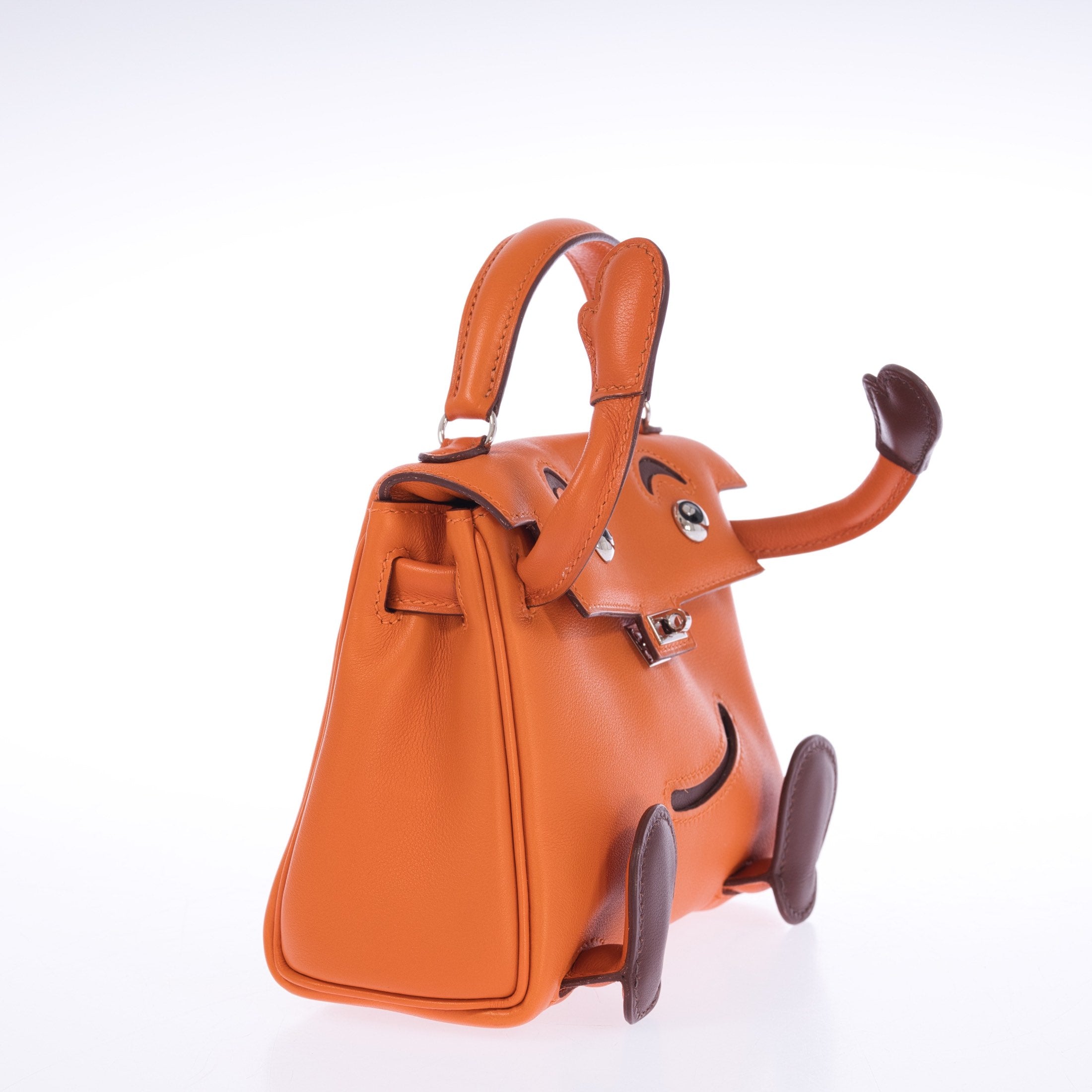 Hermès Kelly Doll Quelle Idole Orange H Gulliver Palladium Hardware