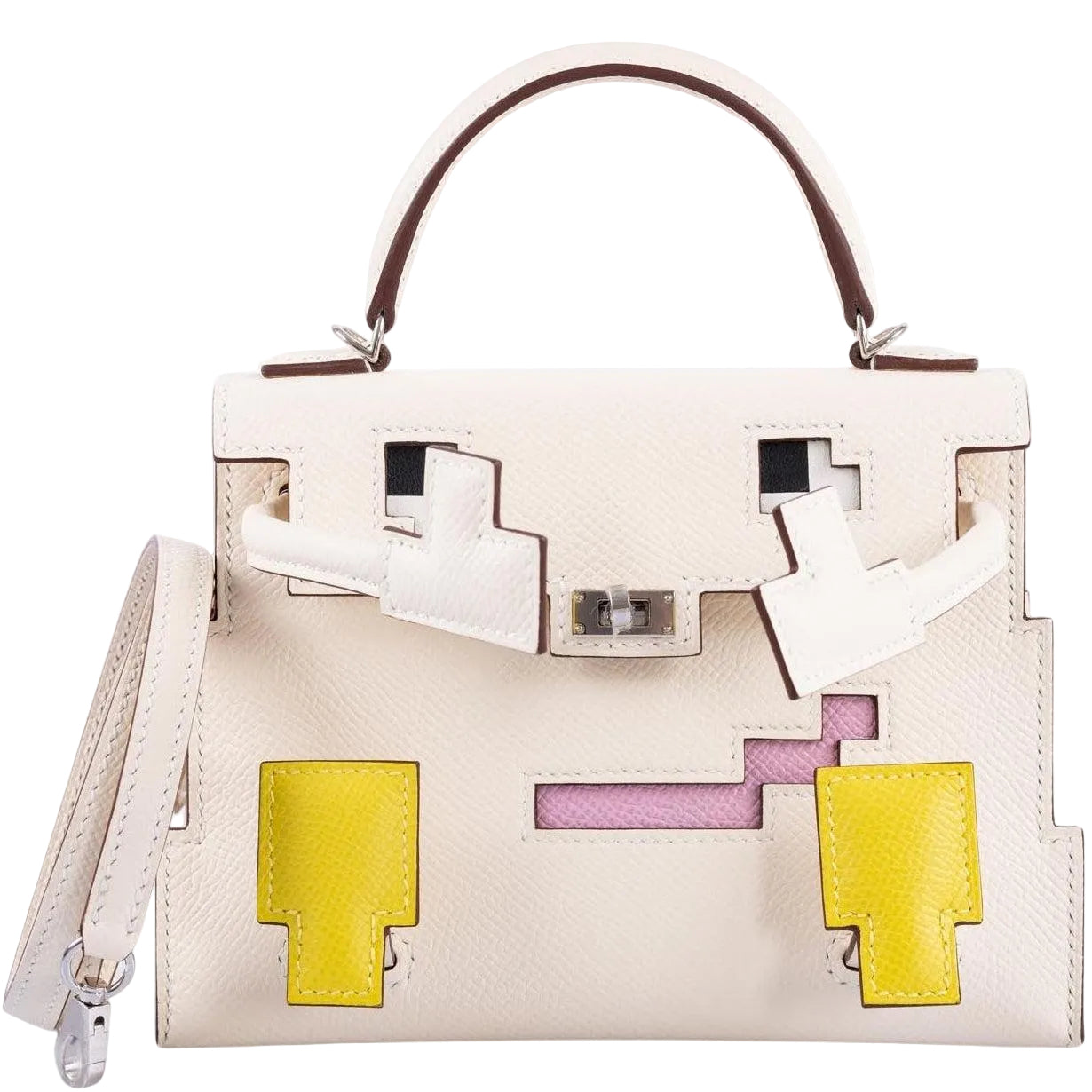 Hermès Kelly Doll Quelle Idole Picto Nata Epsom Palladium Hardware