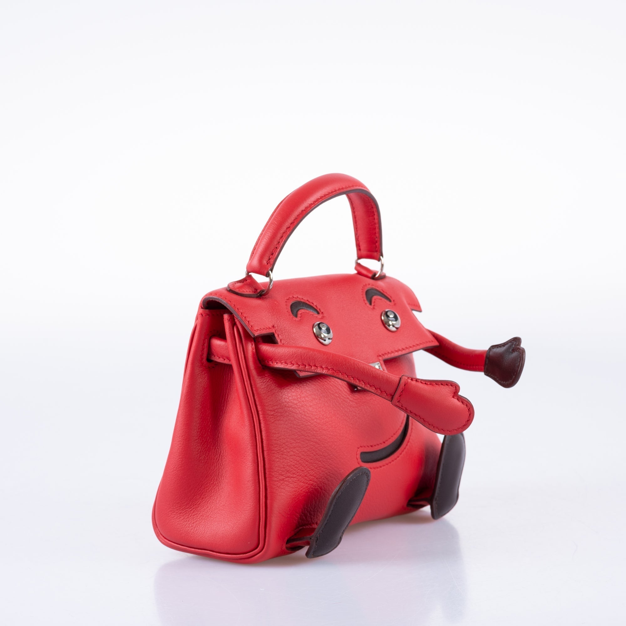 Hermès Kelly Doll Quelle Idole Rouge Vif Gulliver Leather Palladium Hardware
