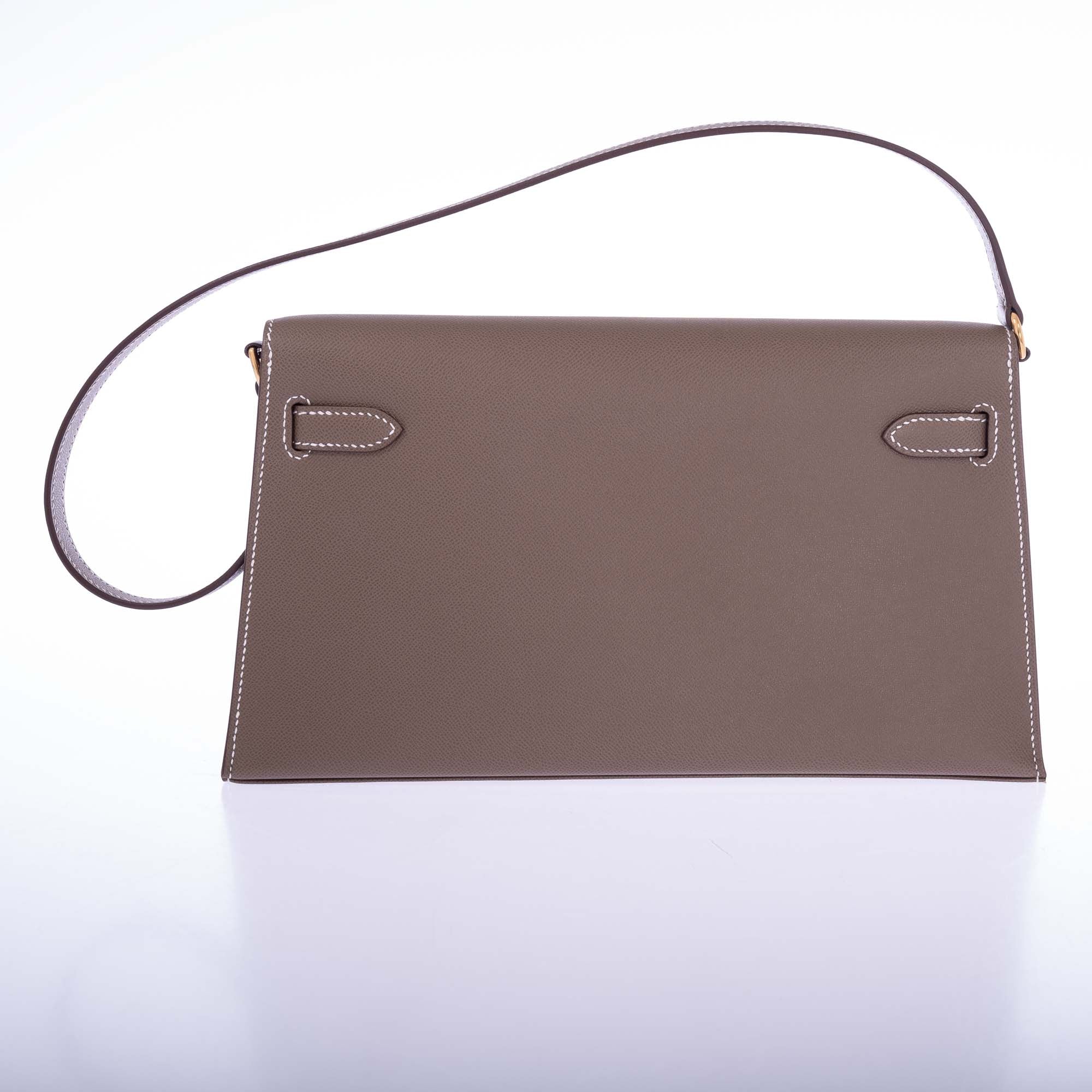Hermès Kelly Élan Étoupe Veau Madame Gold Hardware