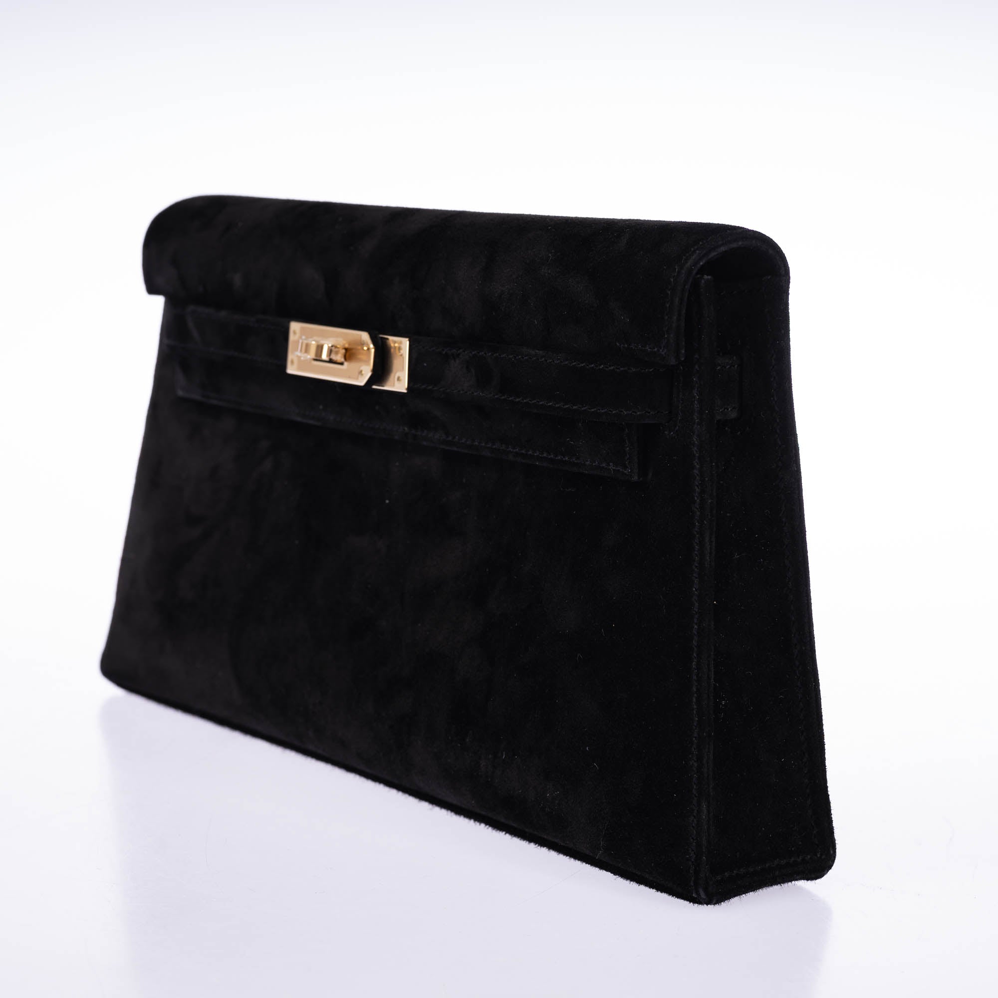 Hermès Kelly Elan Noir Veau Doblis Permabrass Hardware