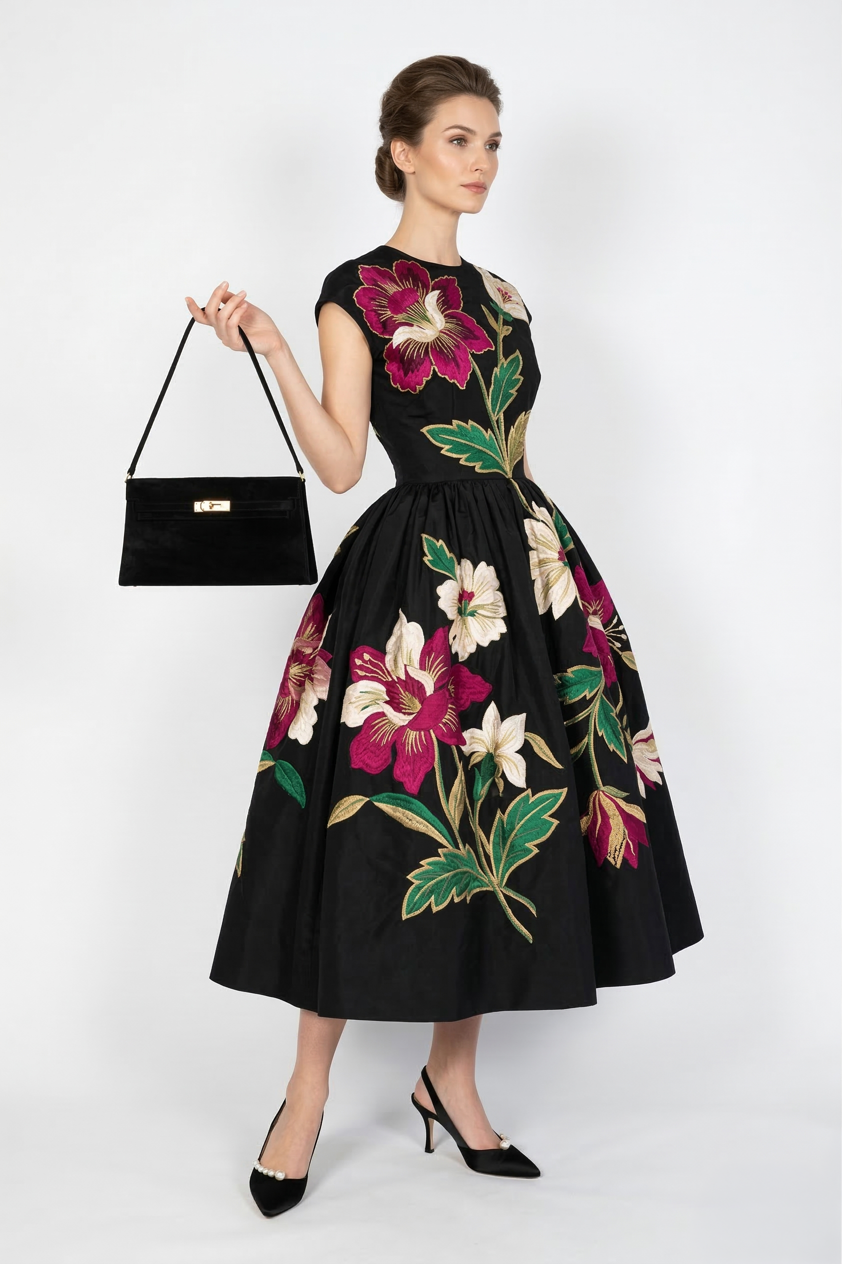 Hermès Kelly Elan Noir Veau Doblis Permabrass Hardware