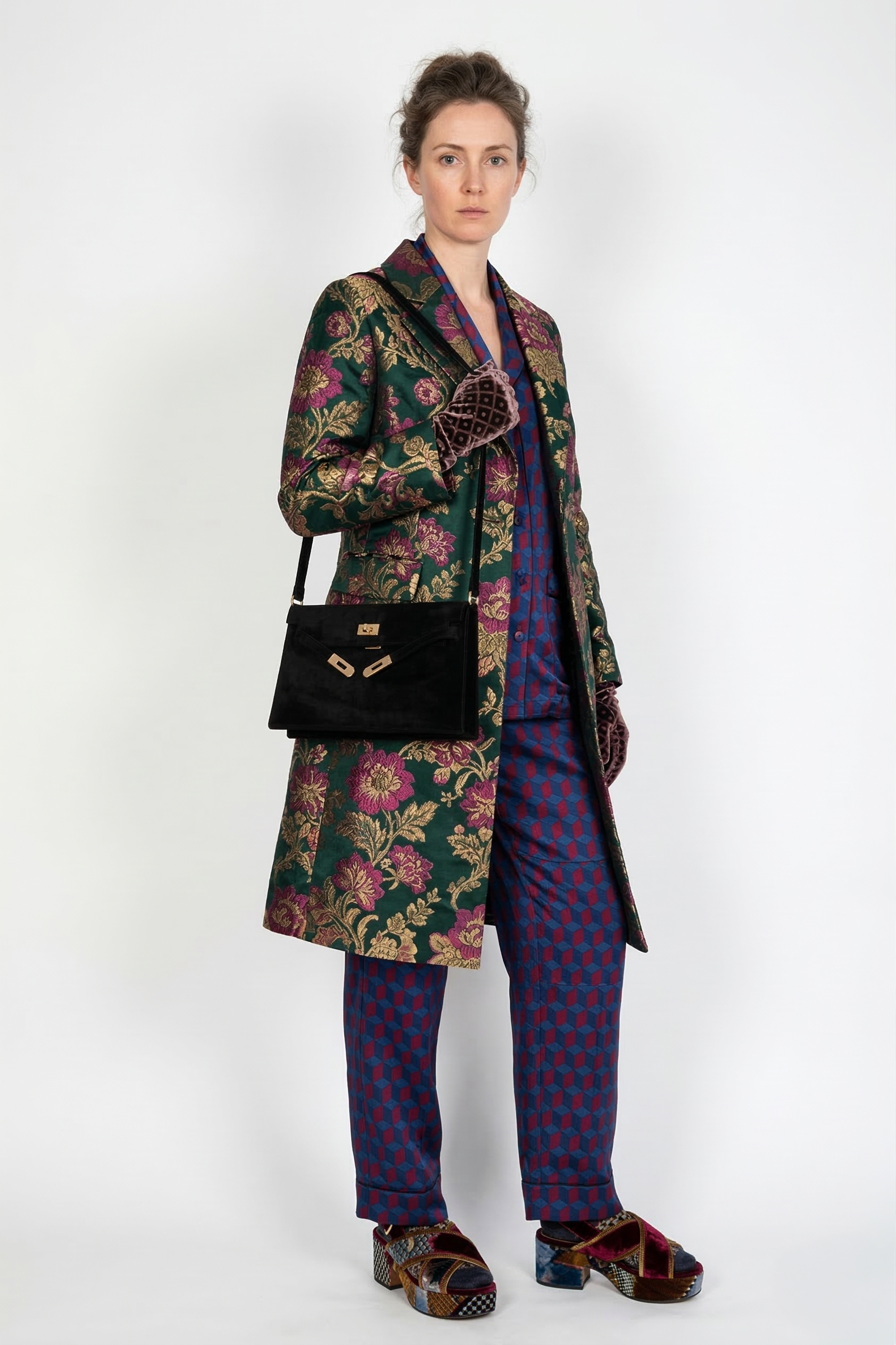 Hermès Kelly Elan Noir Veau Doblis Permabrass Hardware