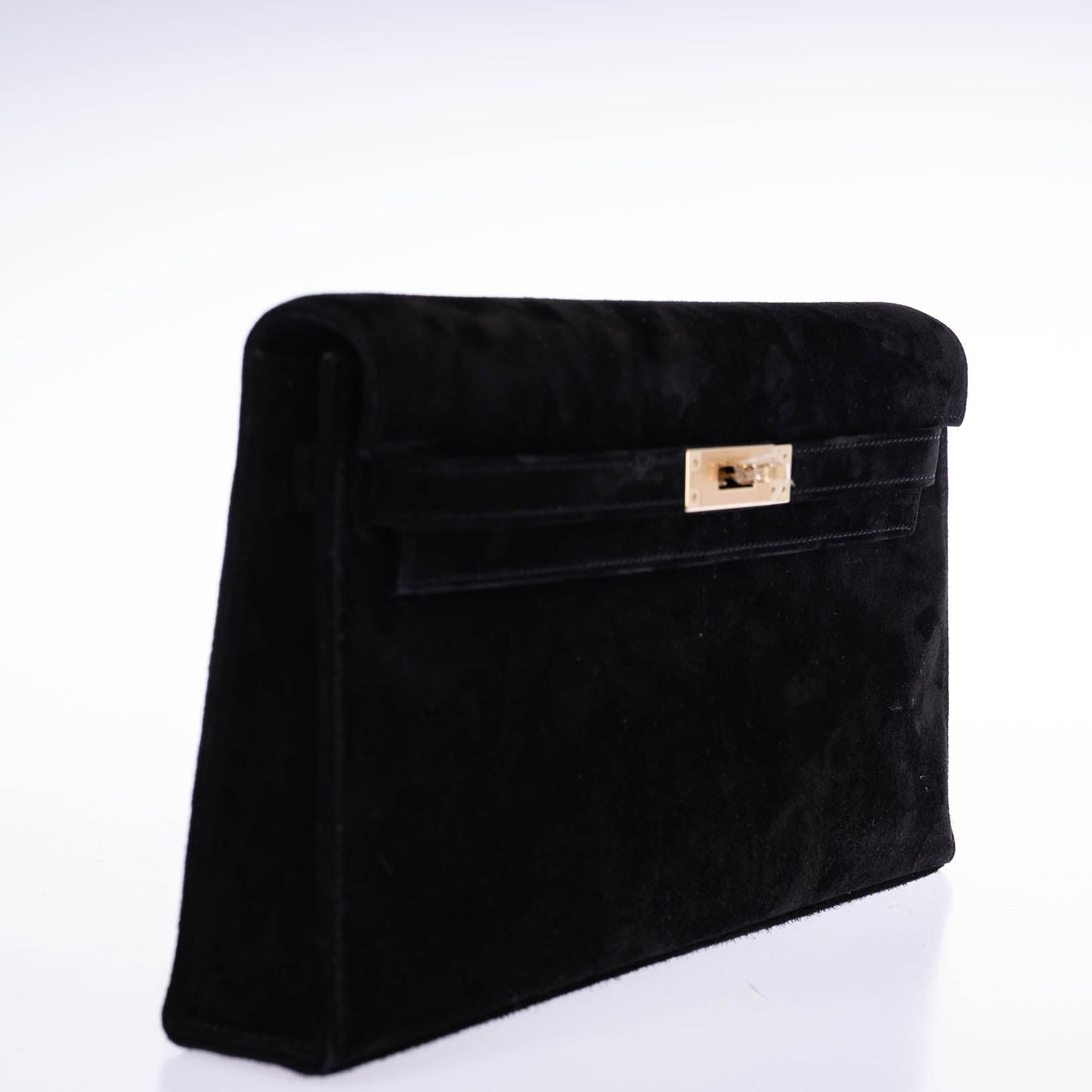 Hermès Kelly Elan Noir Veau Doblis Permabrass Hardware