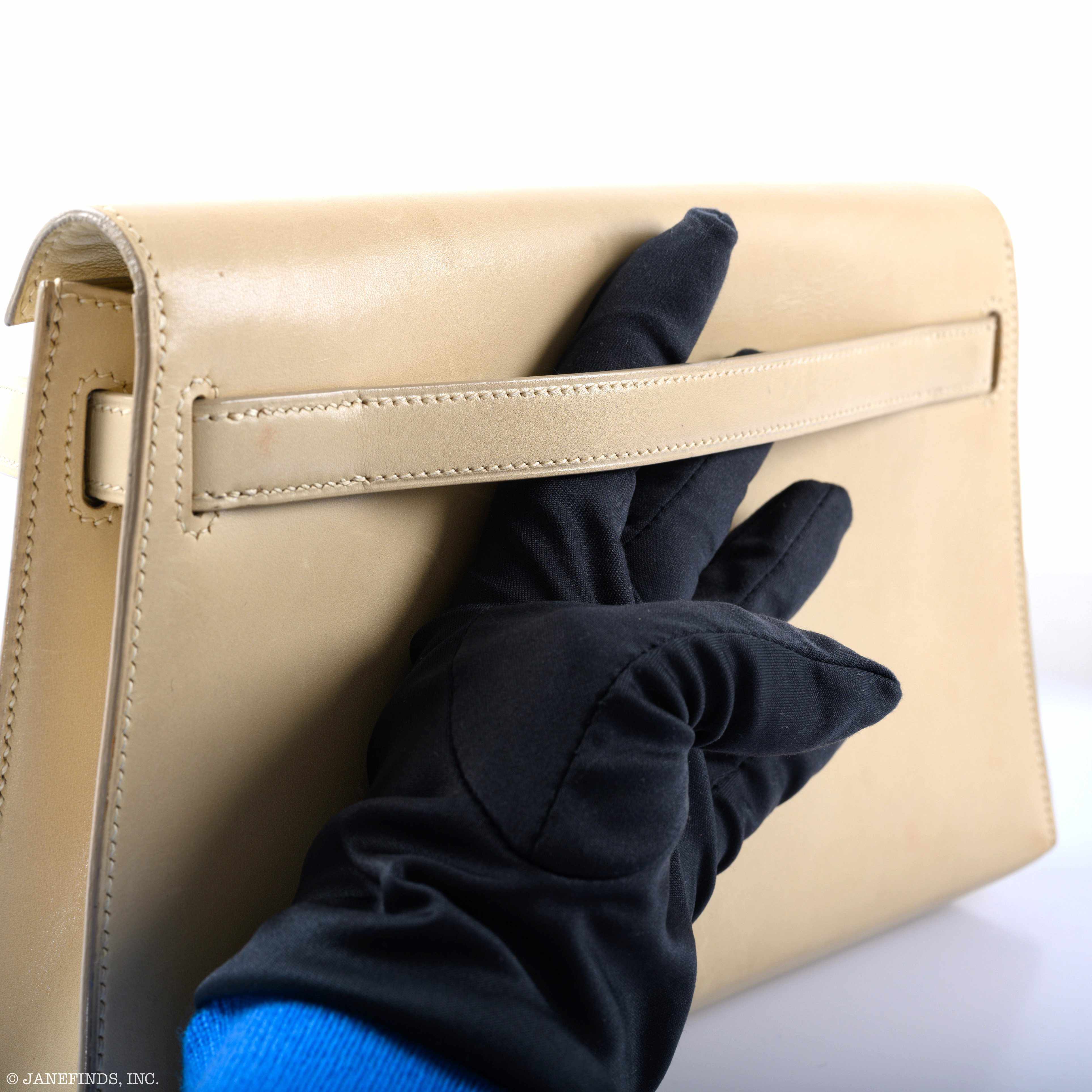 Hermès Kelly Elan Parchemin Calfbox Leather Gold Hardware