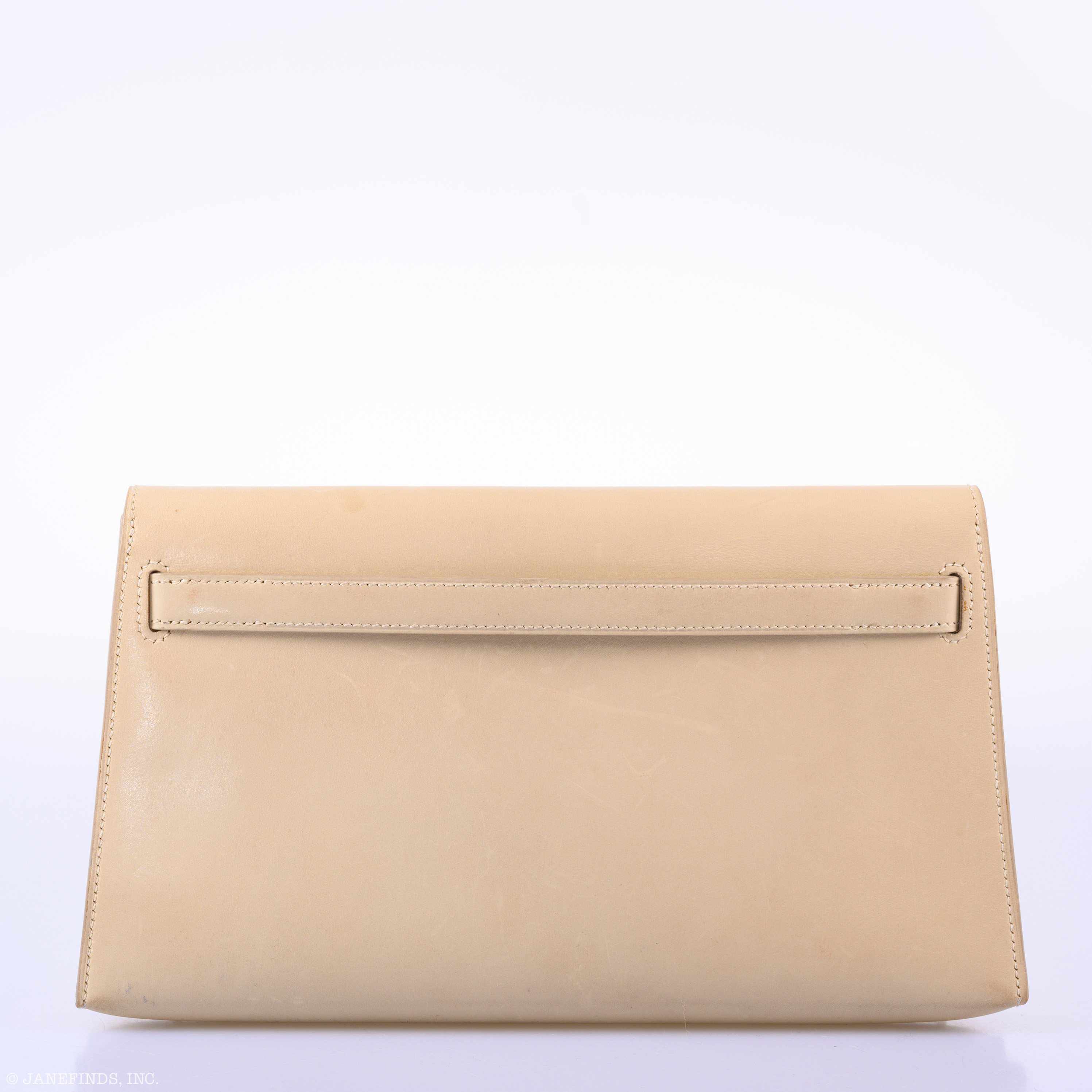 Hermès Kelly Elan Parchemin Calfbox Leather Gold Hardware