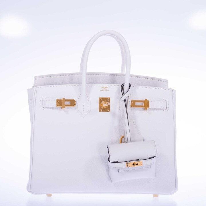 Hermès Kelly Festival Charm White Swift Gold Hardware