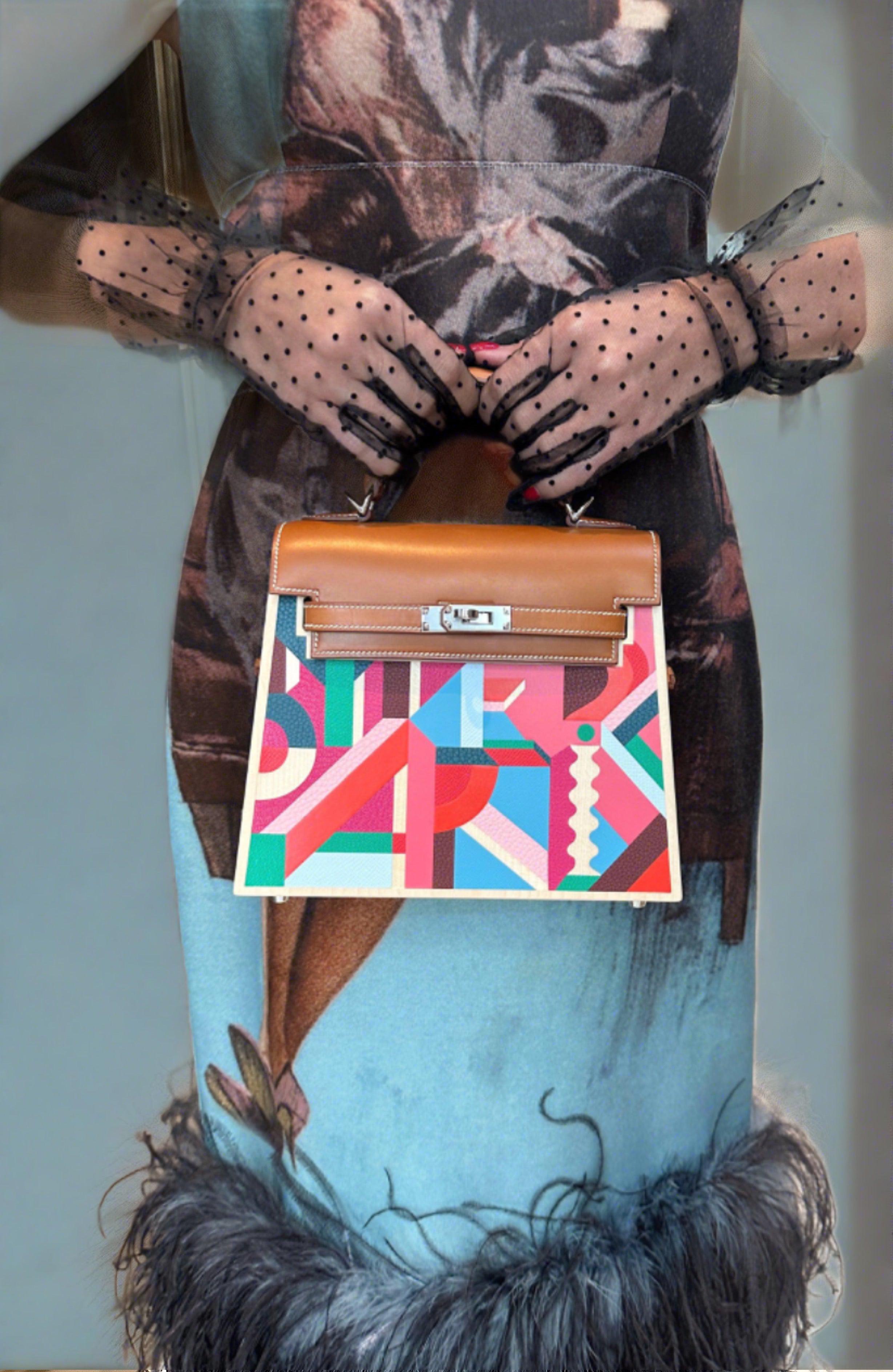 Hermès Kelly Kellywood 22 Perspective Cavalière