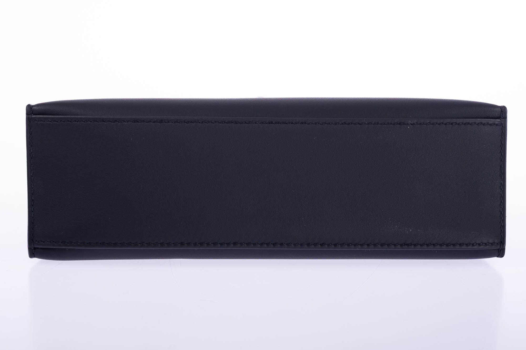 Hermès Kelly Mini Pochette Black Swift Palladium Hardware