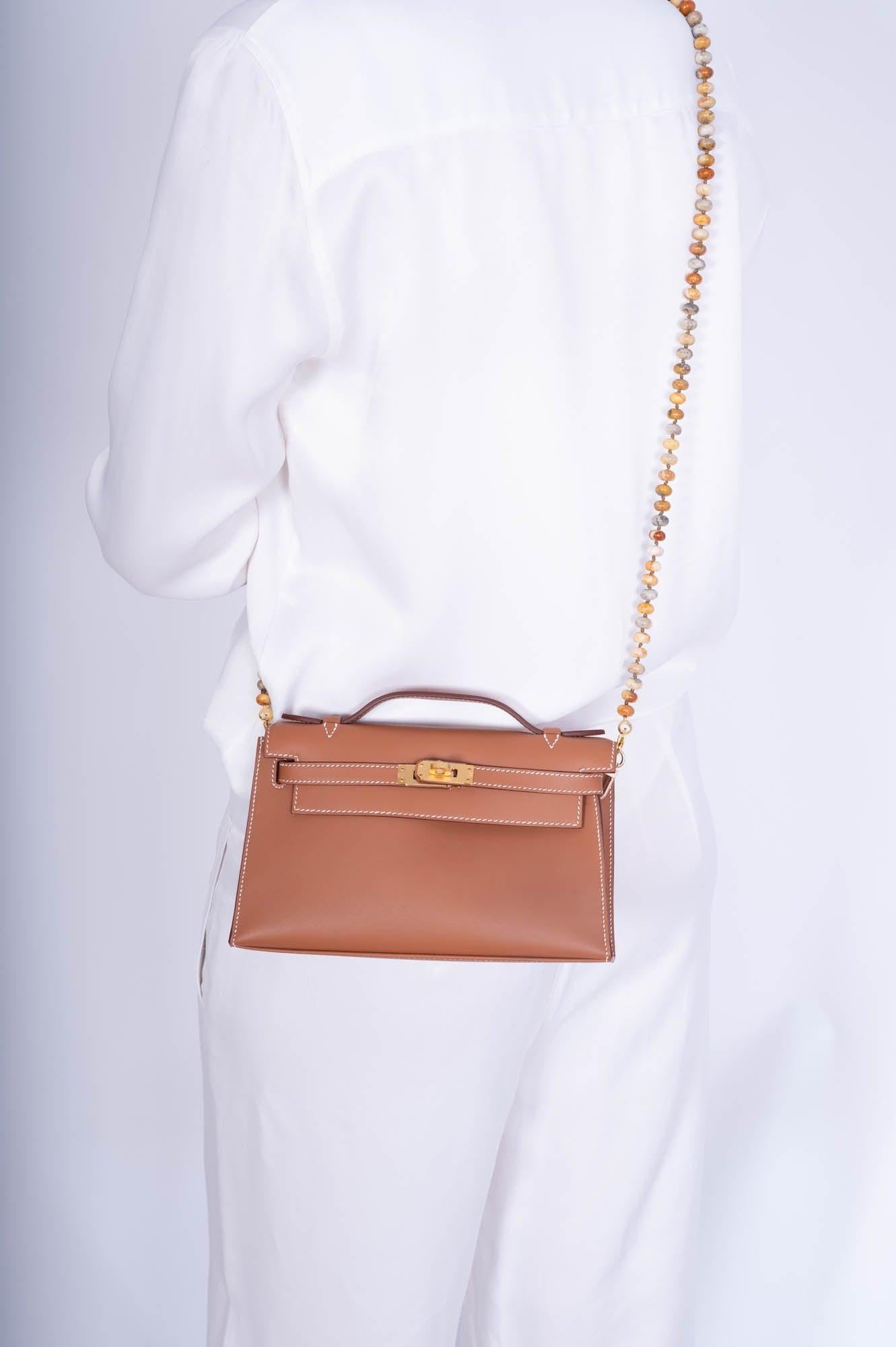 Hermès Kelly Mini Pochette Gold Swift Gold Hardware