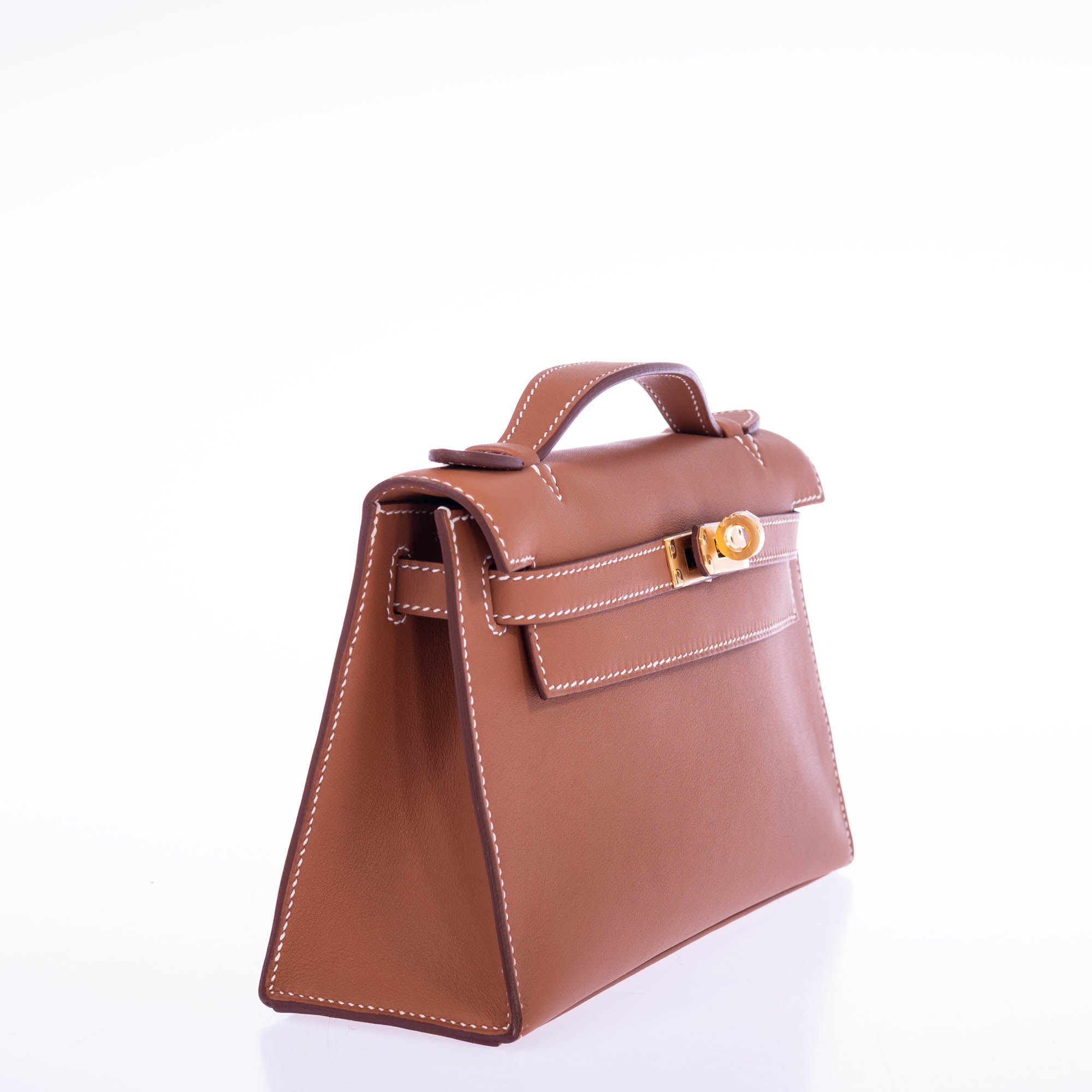 Hermès Kelly Mini Pochette Gold Swift Gold Hardware