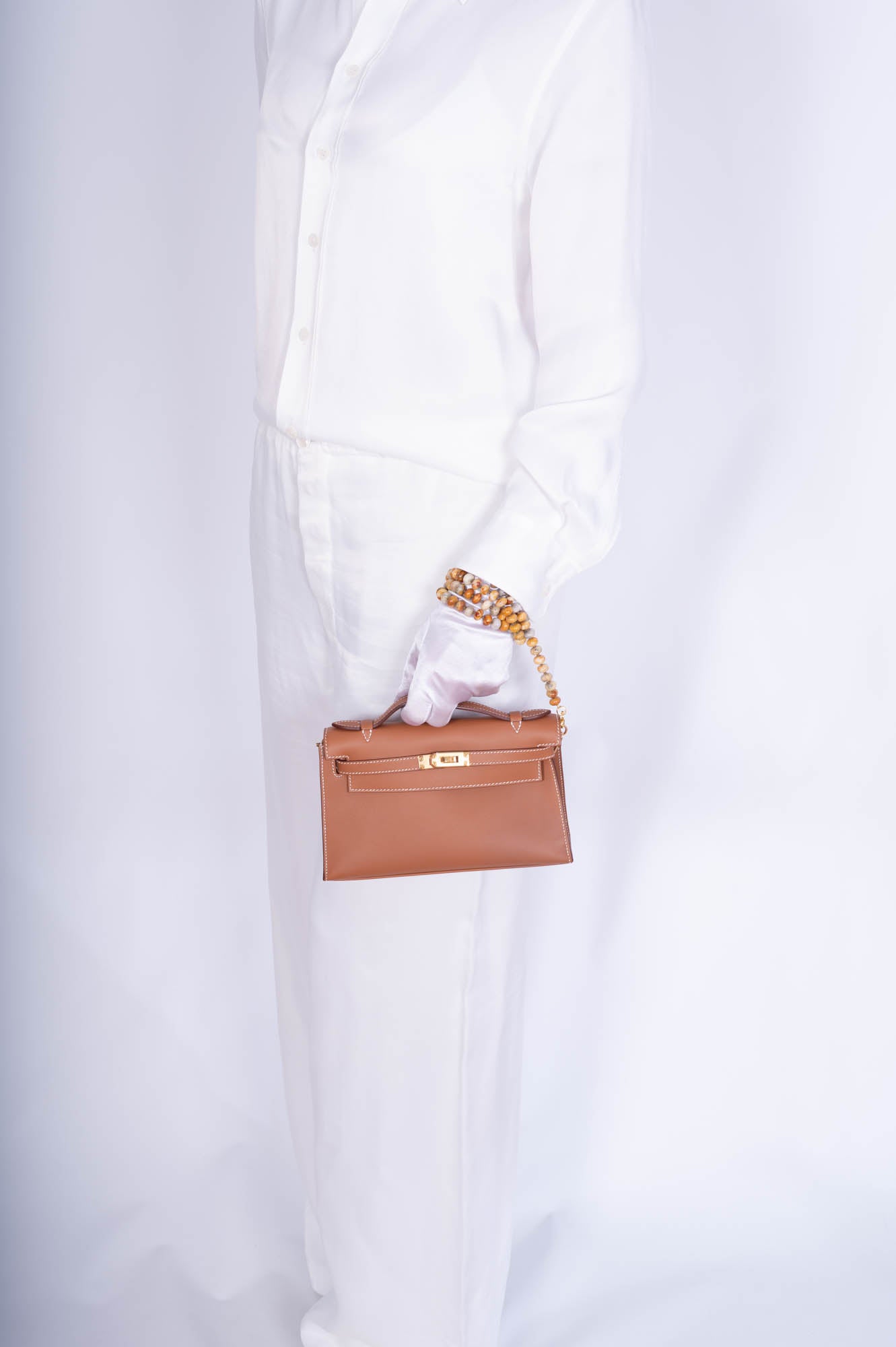 Hermès Kelly Mini Pochette Gold Swift Gold Hardware