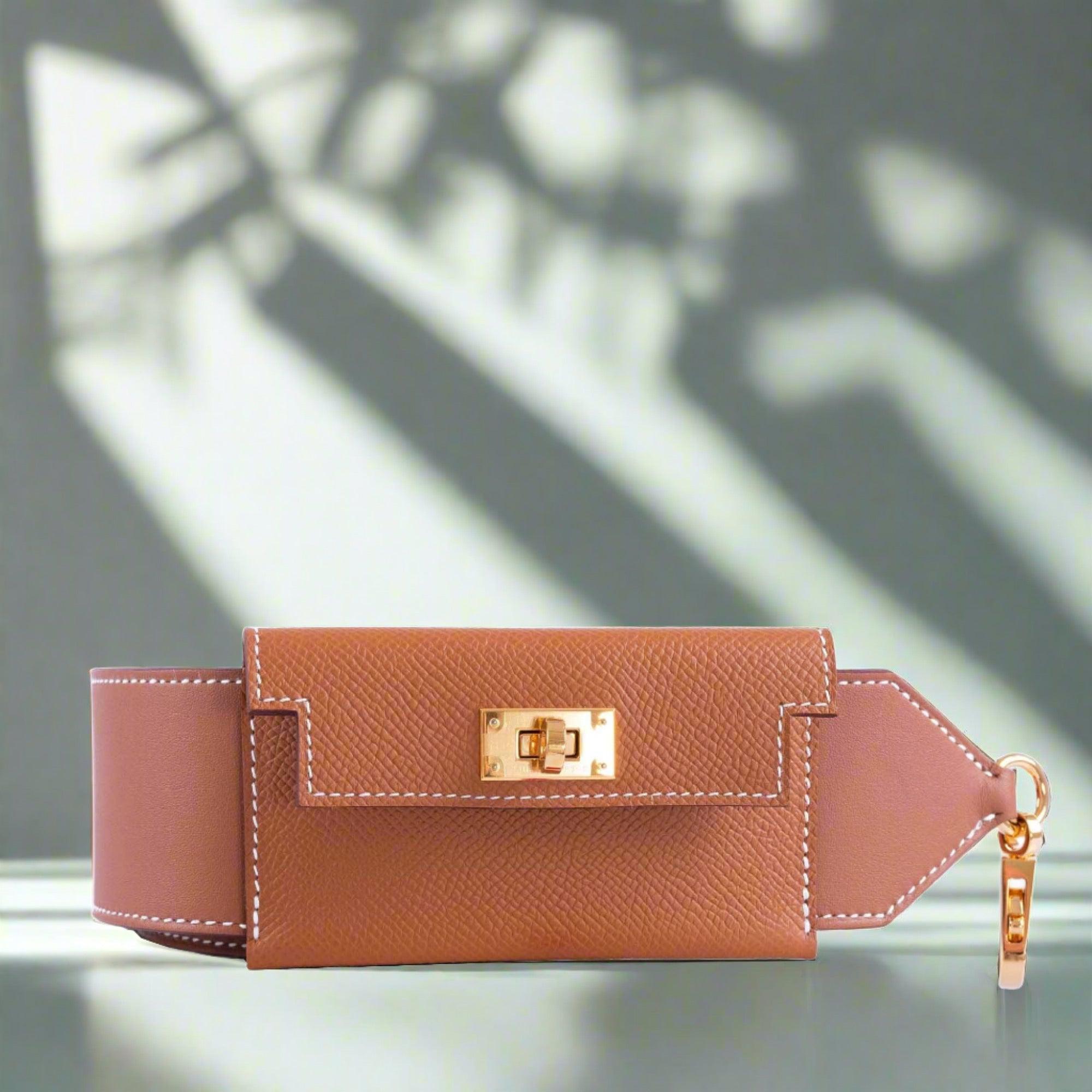Hermès Kelly Pochette Pocket PM Strap Gold Swift and Epsom Gold Hardware