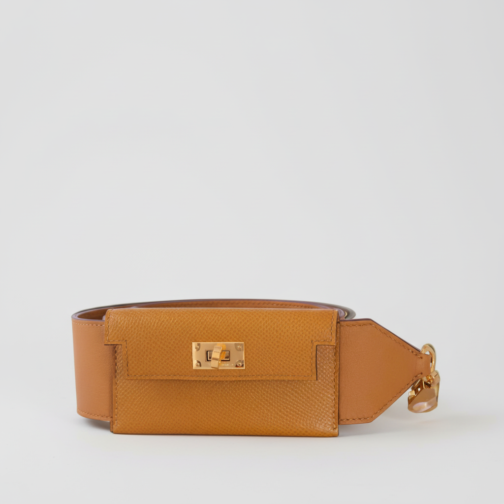 Hermès Kelly Pocket Strap 105 Sesame Swift & Epsom Gold Hardware