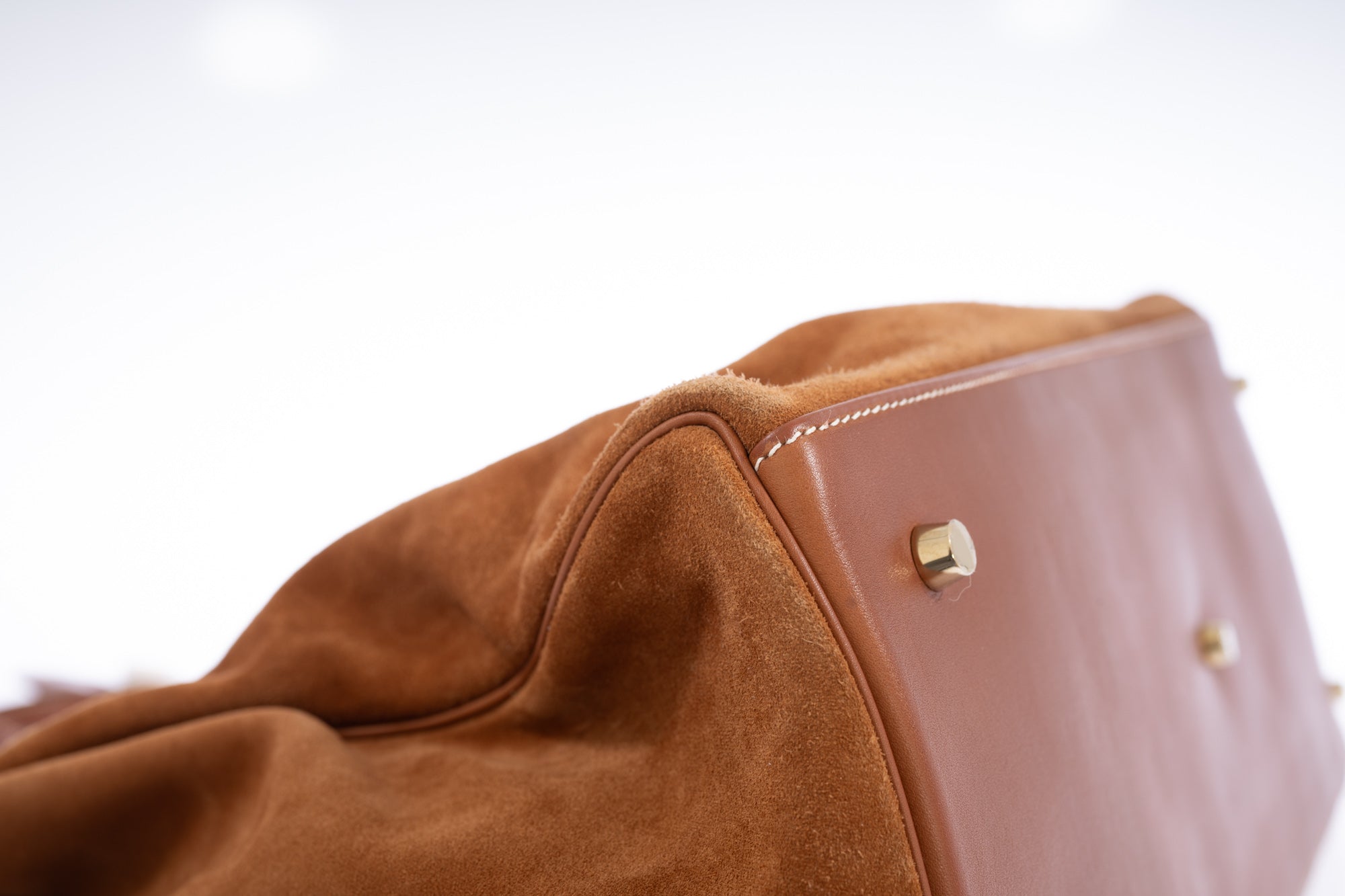 Hermès Kelly Relax 50 Gold Barenia/Grizzly Gold Hardware