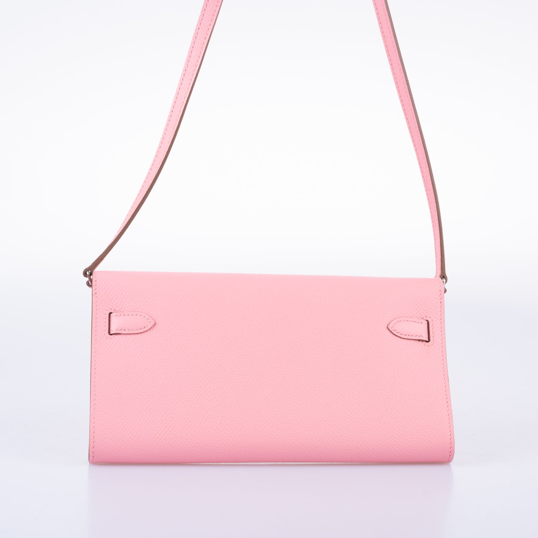 Hermès Kelly To Go Wallet Rose Confetti Epsom Palladium Hardware